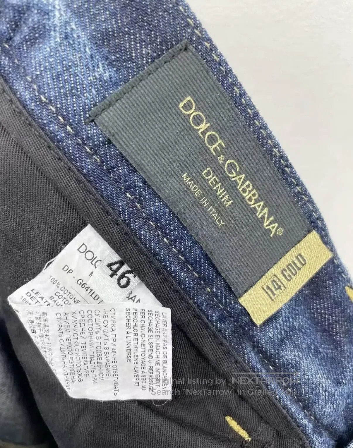 Dolce & Gabbana Blue Distressed Denim Jeans Size 30. Size US 30 / EU 46 - 7 Thumbnail