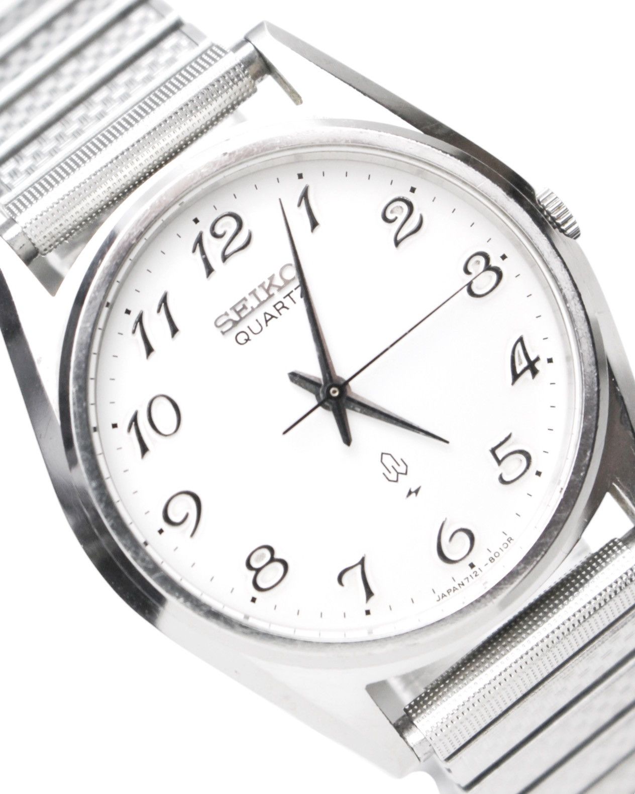 Seiko 1990S SEIKO QUARTZ WHITE DIAL EXPANSION BAND WATCH Size ONE SIZE - 1 Thumbnail