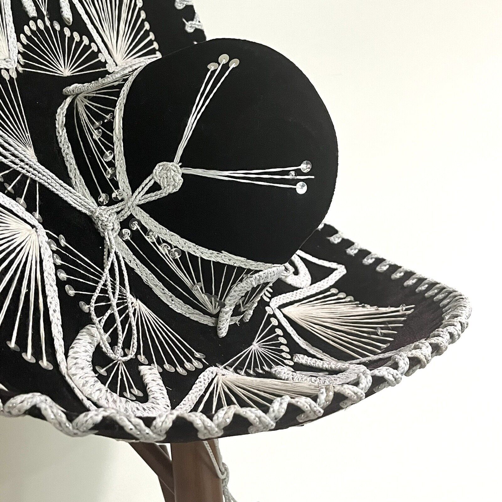 Pigalle Pigalle Mexican Mariachi Sombrero Black & White Horseshoes Size ONE SIZE - 10 Thumbnail