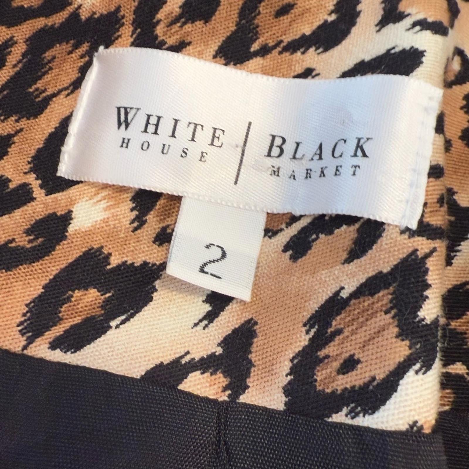 Other White House Black Market crop leopard print blazer SZ 2 Size XS / US 0-2 / IT 36-38 - 7 Thumbnail