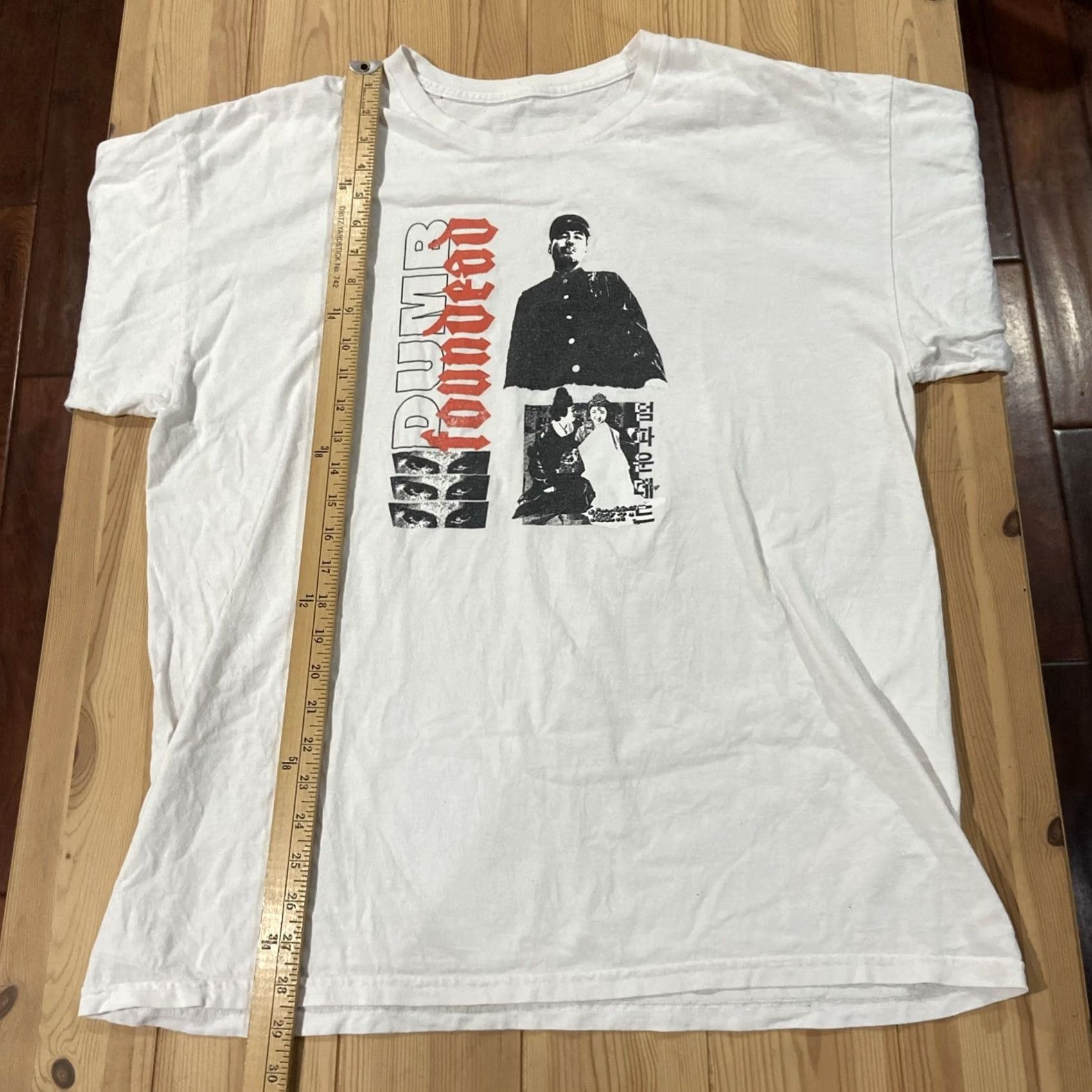 Vintage Dumbfounded Yikes! World Tour Wu-Tang T-Shirt 2XL White Graphic 2018 Hip Hop Retro Crew Neck Short Sleeve Men Size US XXL / EU 58 / 5 - 3 Thumbnail