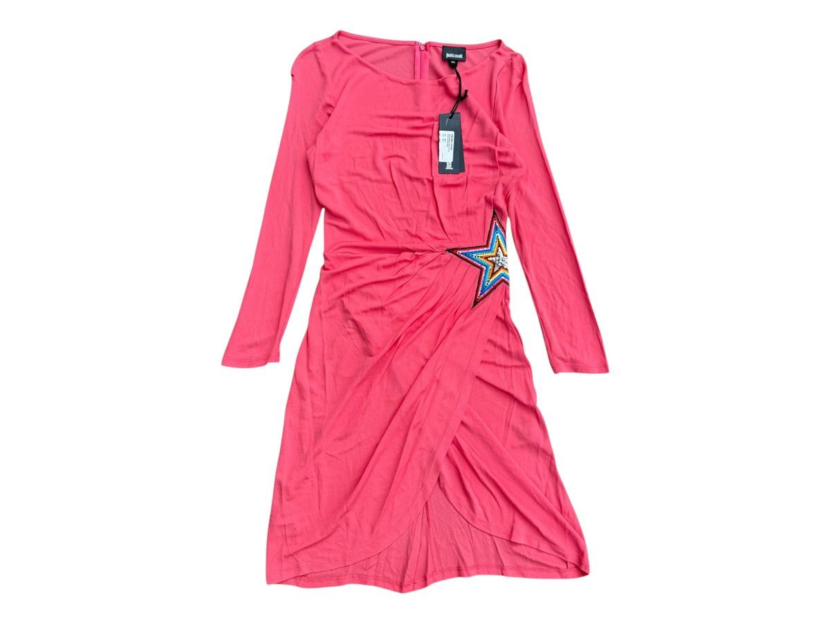 Just Cavalli Just Cavalli Peach Detailed Long Sleeve Sheath Dress Size XS / US 0-2 / IT 36-38 - 1 Thumbnail