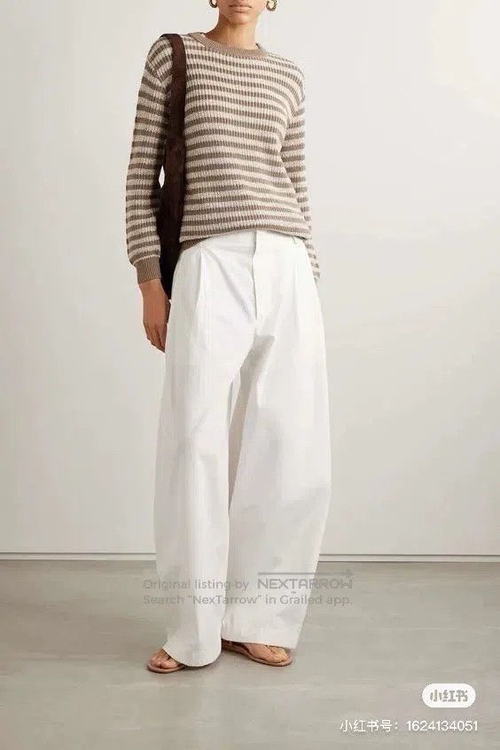 Brunello Cucinelli Brunello Cucinelli Caramel Sequin Striped Sweater Size 3XL / US 20-22 - 8 Thumbnail