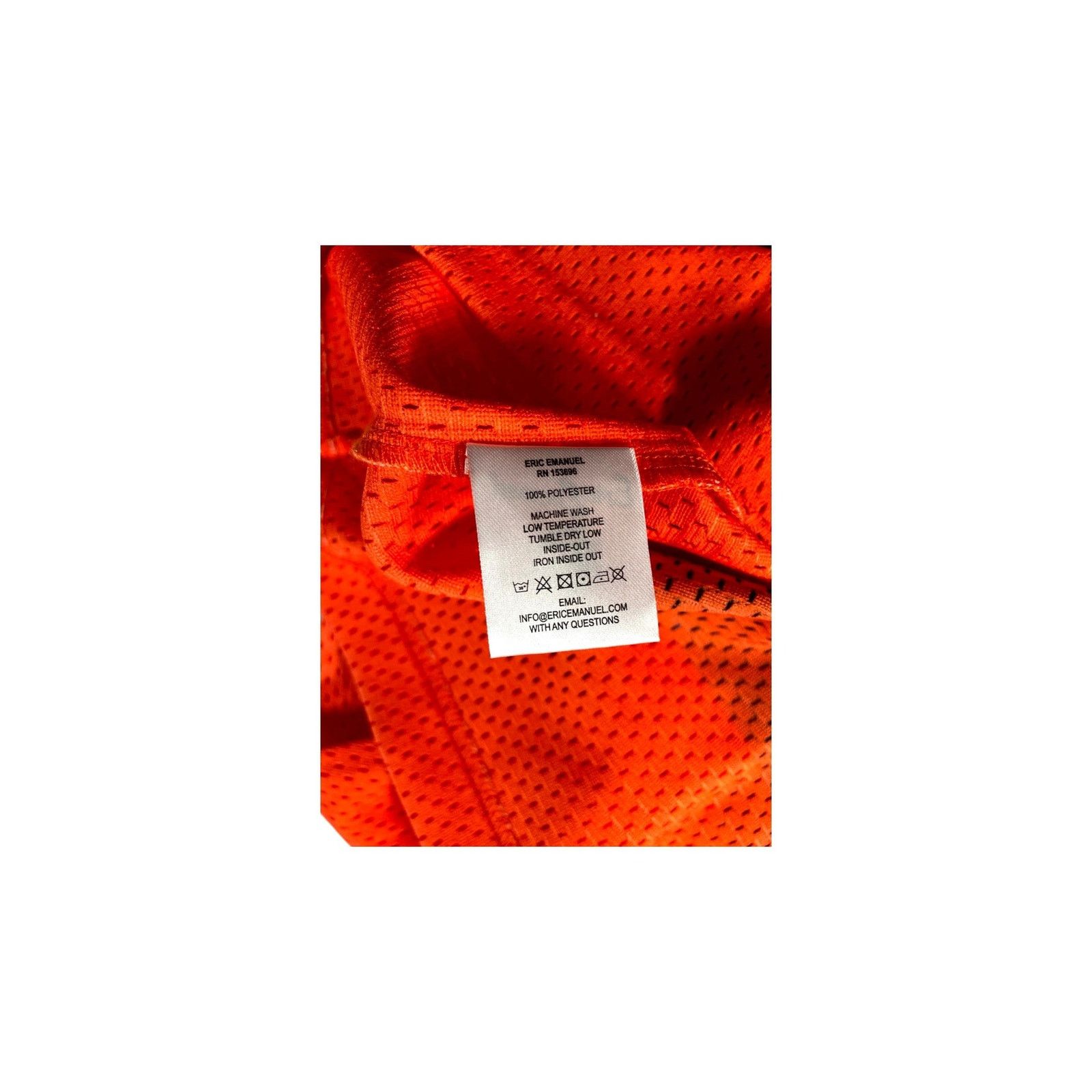 Eric Emanuel Eric Emanuel Sport Long Sleeve Orange & Navy Jersey Size US L / EU 52-54 / 3 - 5 Thumbnail