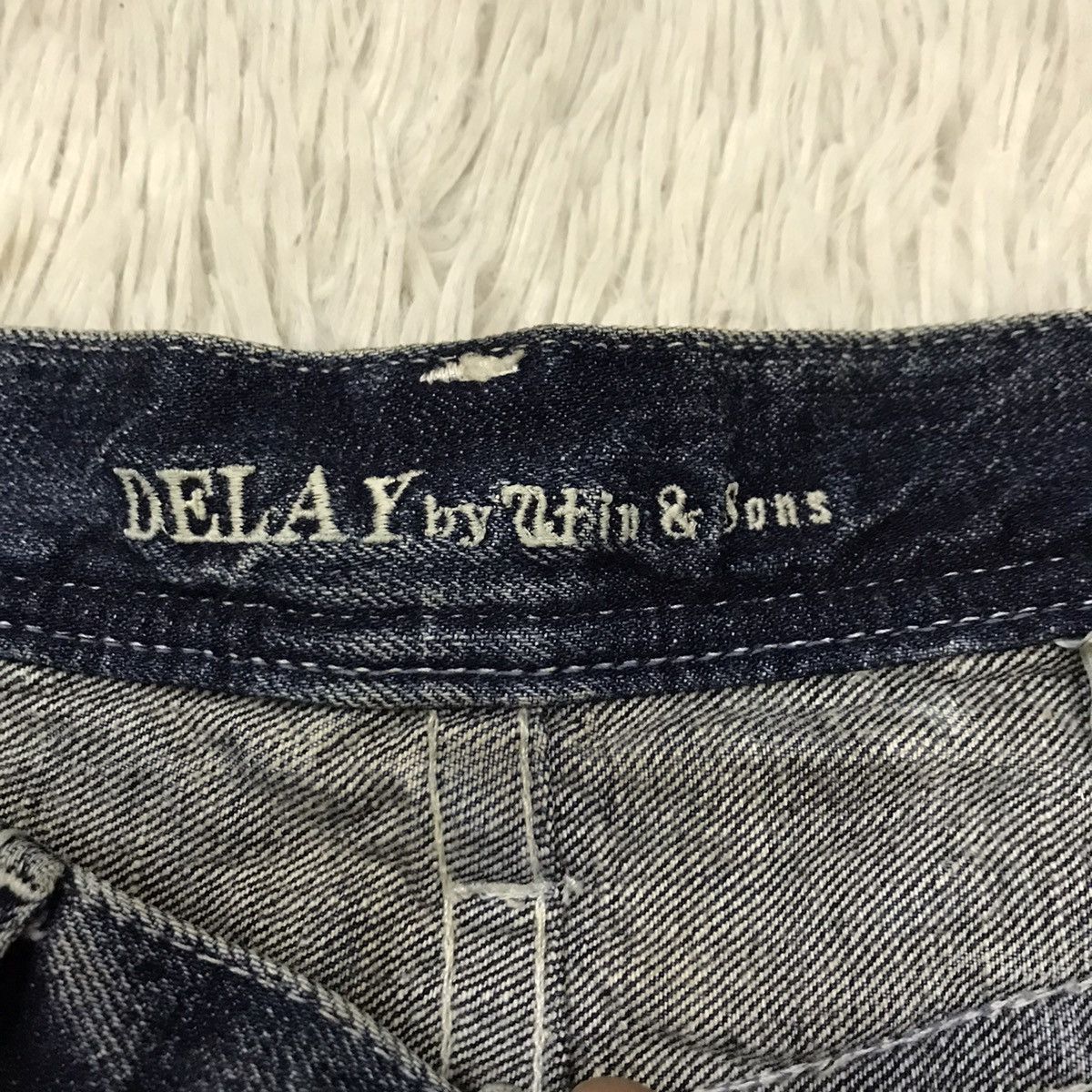 &SONS Vintage Delay Ufin & Sons Distressed Denim Flare Jeans Size US 32 / EU 48 - 13 Thumbnail