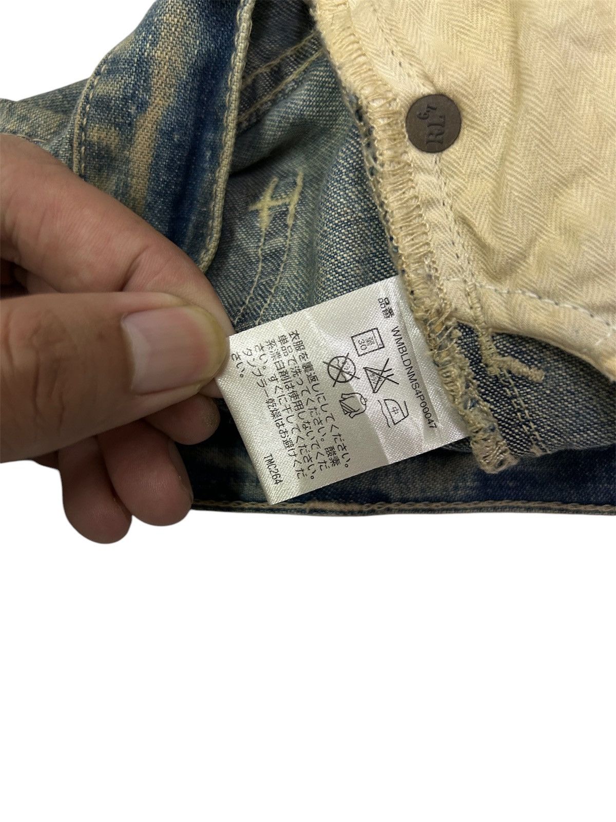 Polo Ralph Lauren × Ralph Lauren × Vintage Vintage Ralph Lauren & Co Vintage Specialist Mud Wash Jeans Size US 33 - 15 Thumbnail