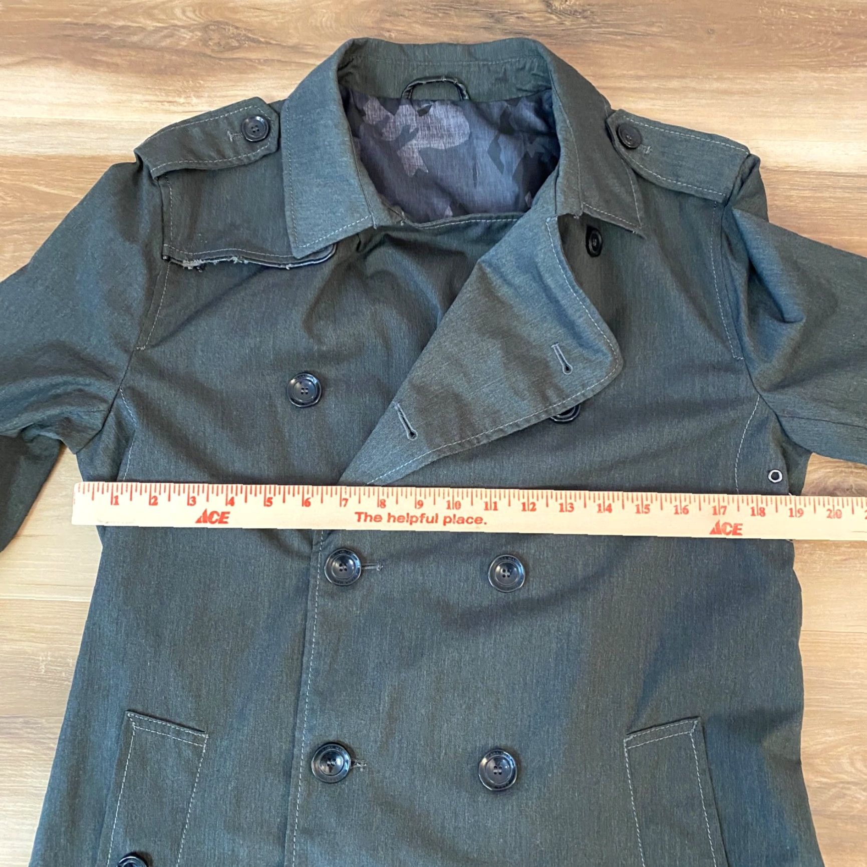 Zara Zara Trench Coat Mens Small Gray Waterproof 8 Button Epaulettes City Designer Coat Size US S / EU 44-46 / 1 - 7 Thumbnail
