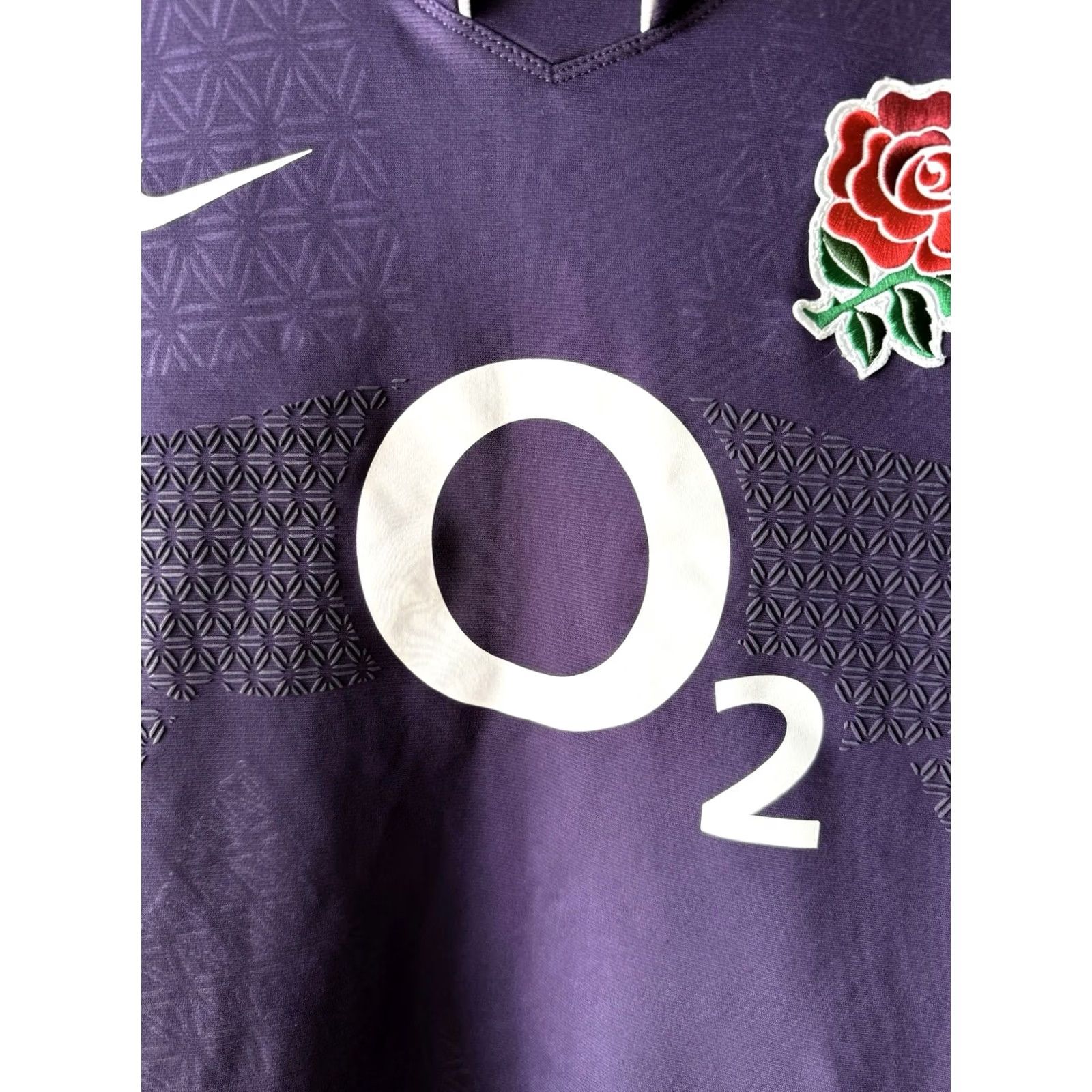 Nike ENGLAND Nike 2009 2010 Rugby Shirt Jersey Purple M Men Size US M / EU 48-50 / 2 - 5 Thumbnail
