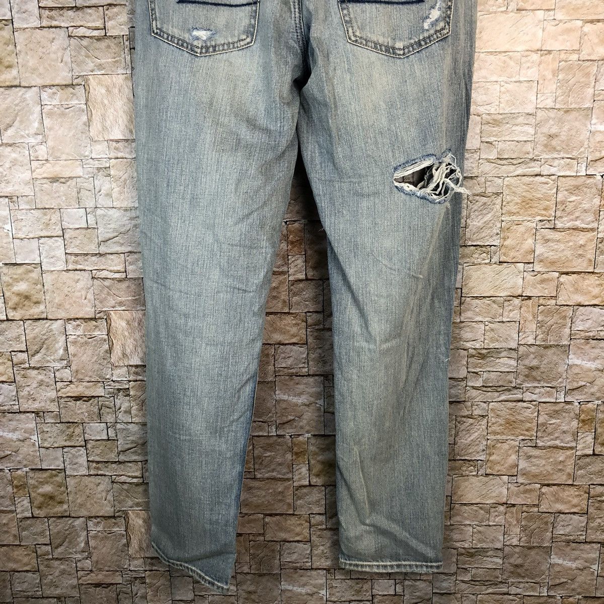 American Eagle Outfitters American Eagle Blue Distressed Denim Pants #A1006 Size 28" / US 6 / IT 42 - 18 Thumbnail