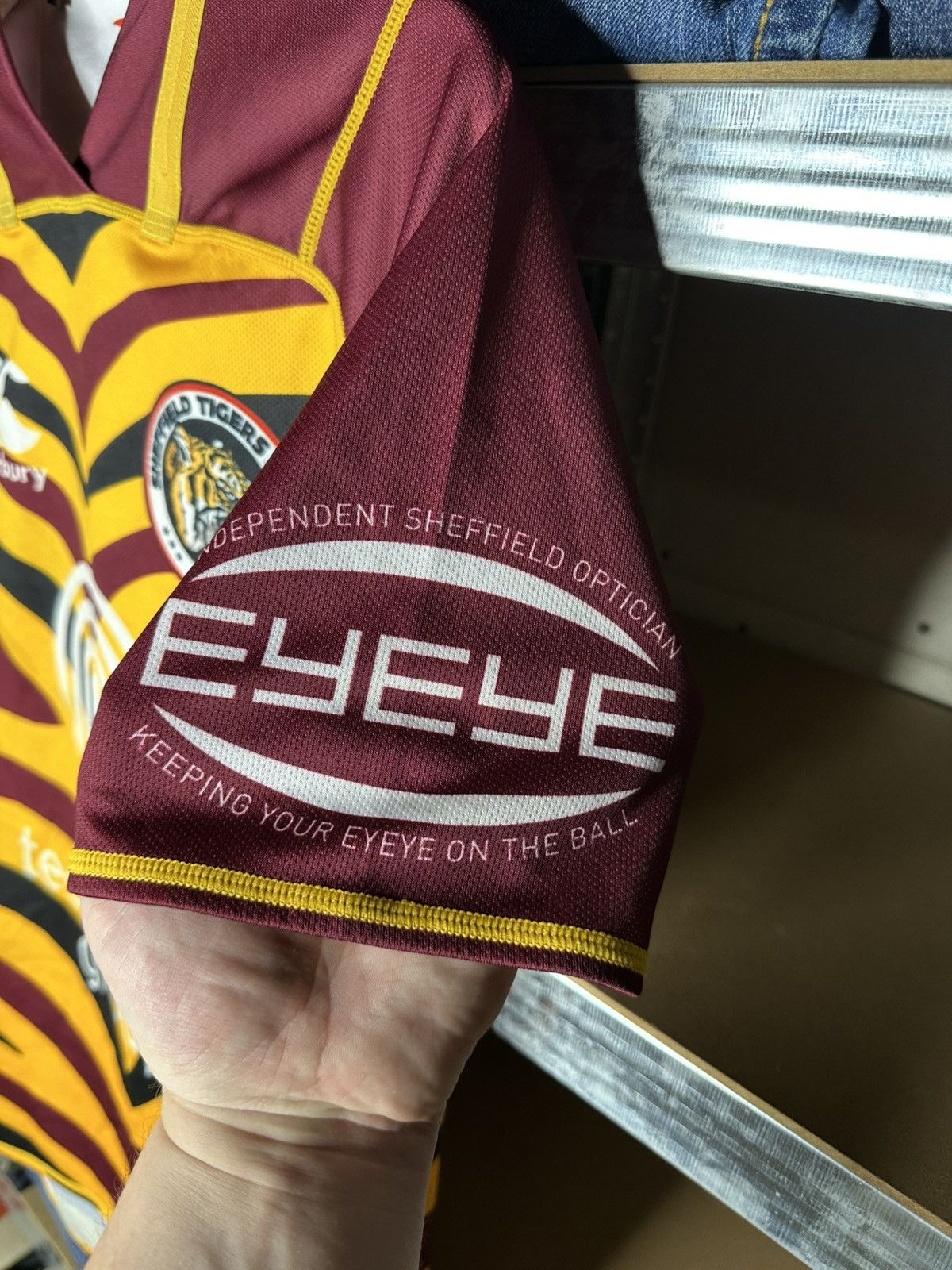 Canterbury of New Zealand Canterbury Sheffield Tigers RUFC Rugby Jersey Shirt Men's M Size US M / EU 48-50 / 2 - 6 Thumbnail