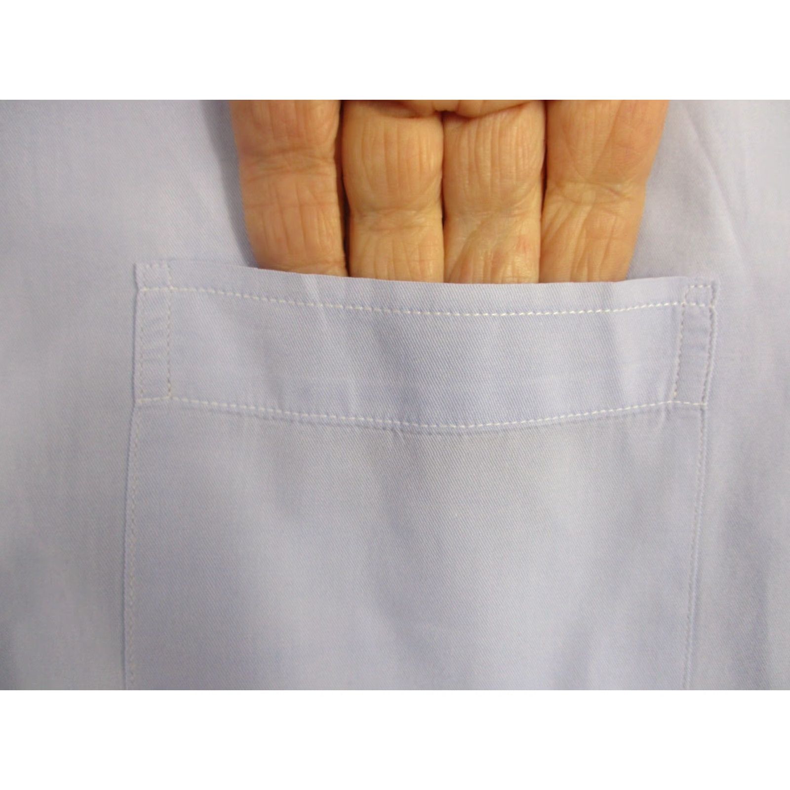 Vintage VINTAGE SHAIA'S Dress Shirt Men’s 16-32 Blue Classic Fit Made in USA Shirt Men Black? Size 46R - 3 Thumbnail