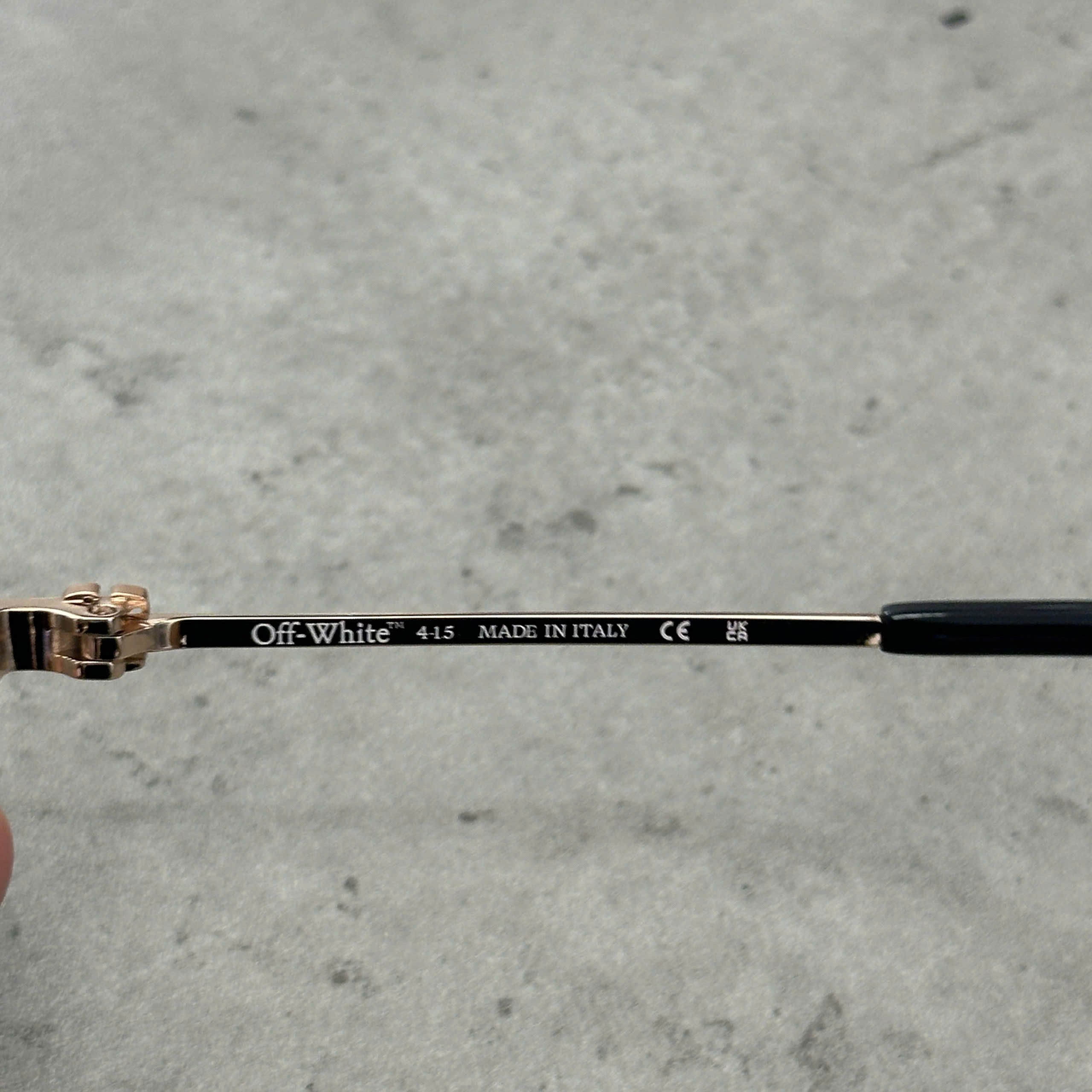 Off-White OFF WHITE Style 89 Sunglasses GOLD Size ONE SIZE - 5 Thumbnail