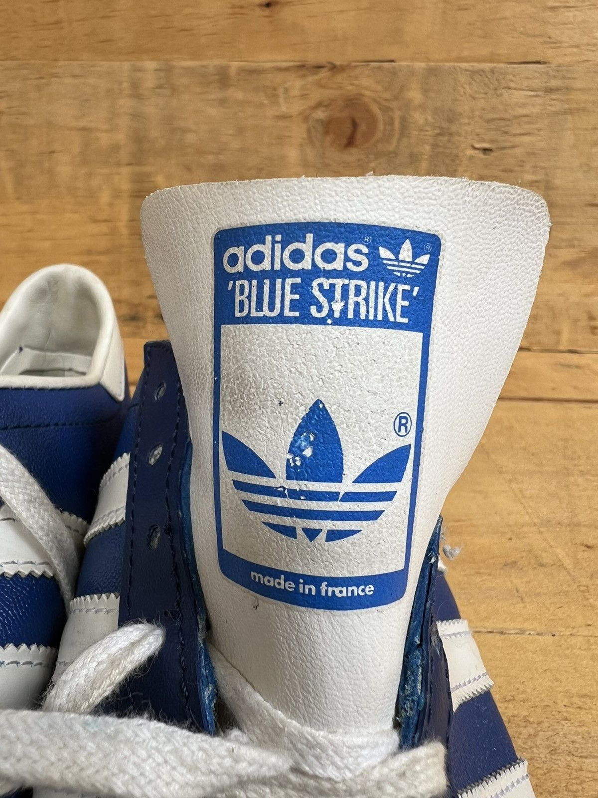 Adidas × Vintage VTG ADIDAS BLUE STRIKE MADE IN FRANCE SNEAKERS Size US 7 / EU 40 - 18 Thumbnail