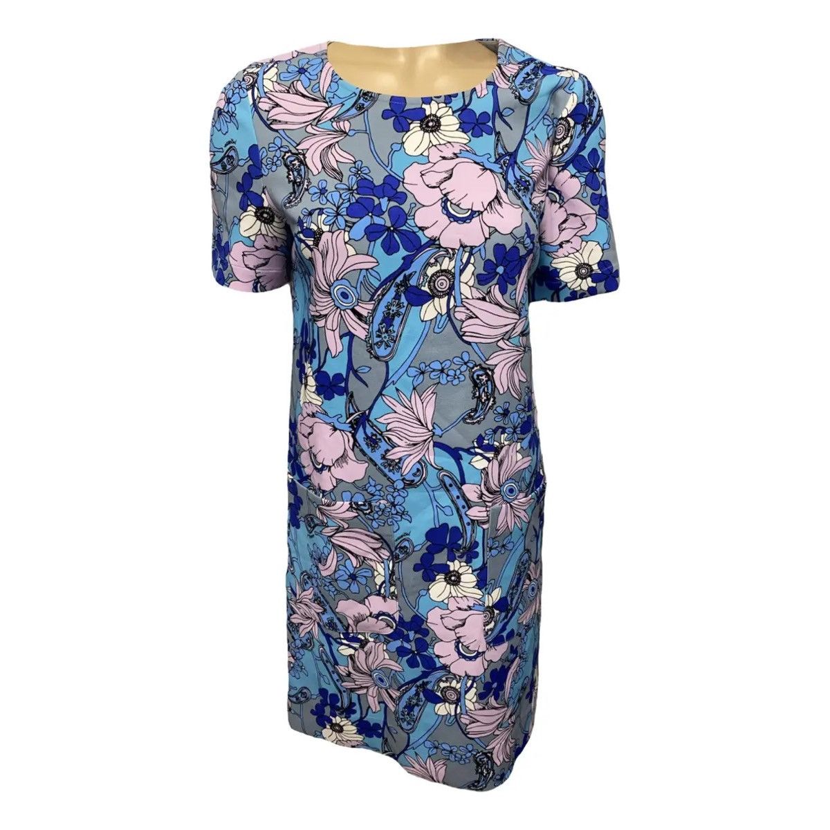 Essentiel Antwerp Essentiel Antwerp Blue Paisley Dress Size XS / US 0-2 / IT 36-38 - 1 Thumbnail
