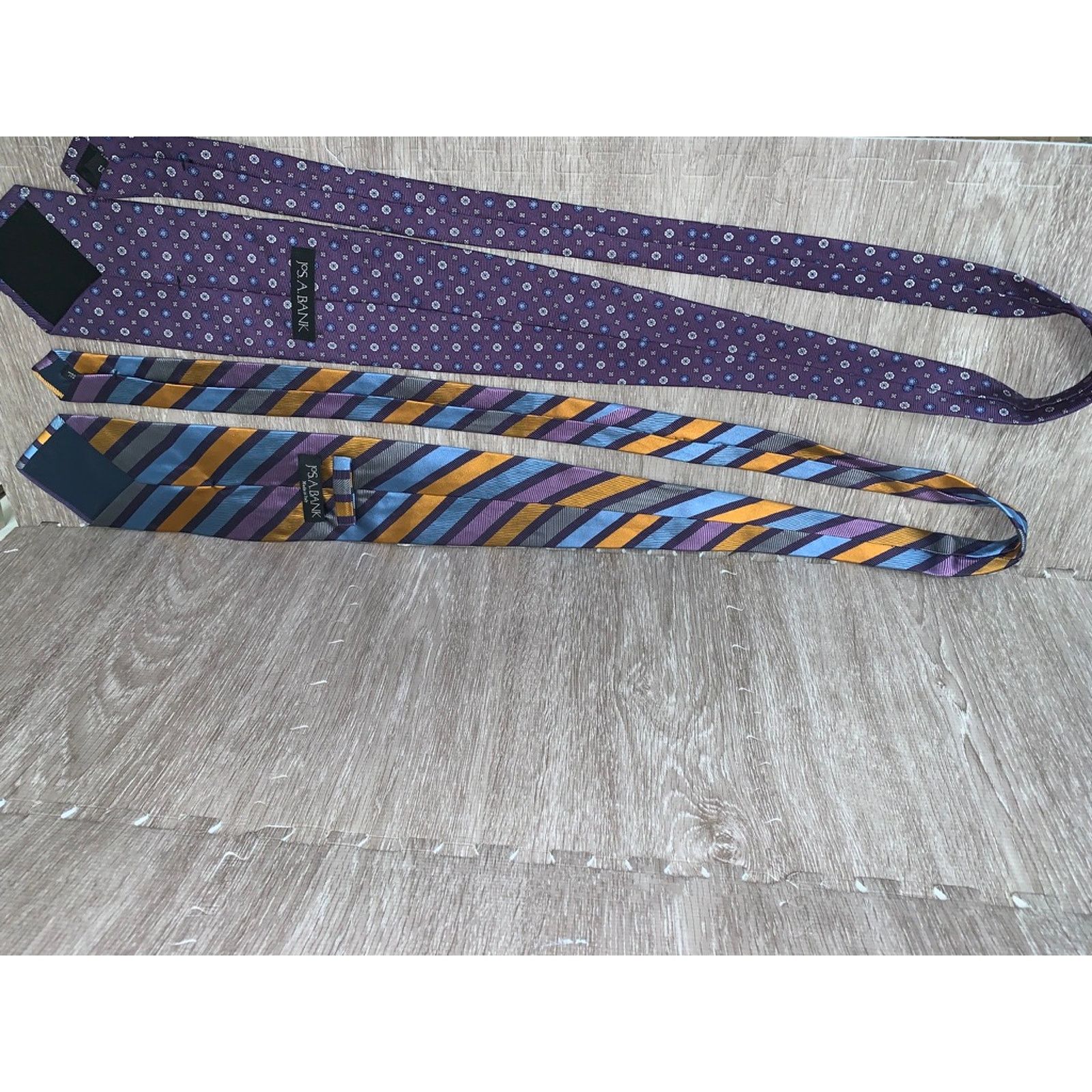 Jos. A. Bank Jos. A. Bank Men's Silk Striped Necktie Set of 5 Multicolor Size ONE SIZE - 9 Thumbnail