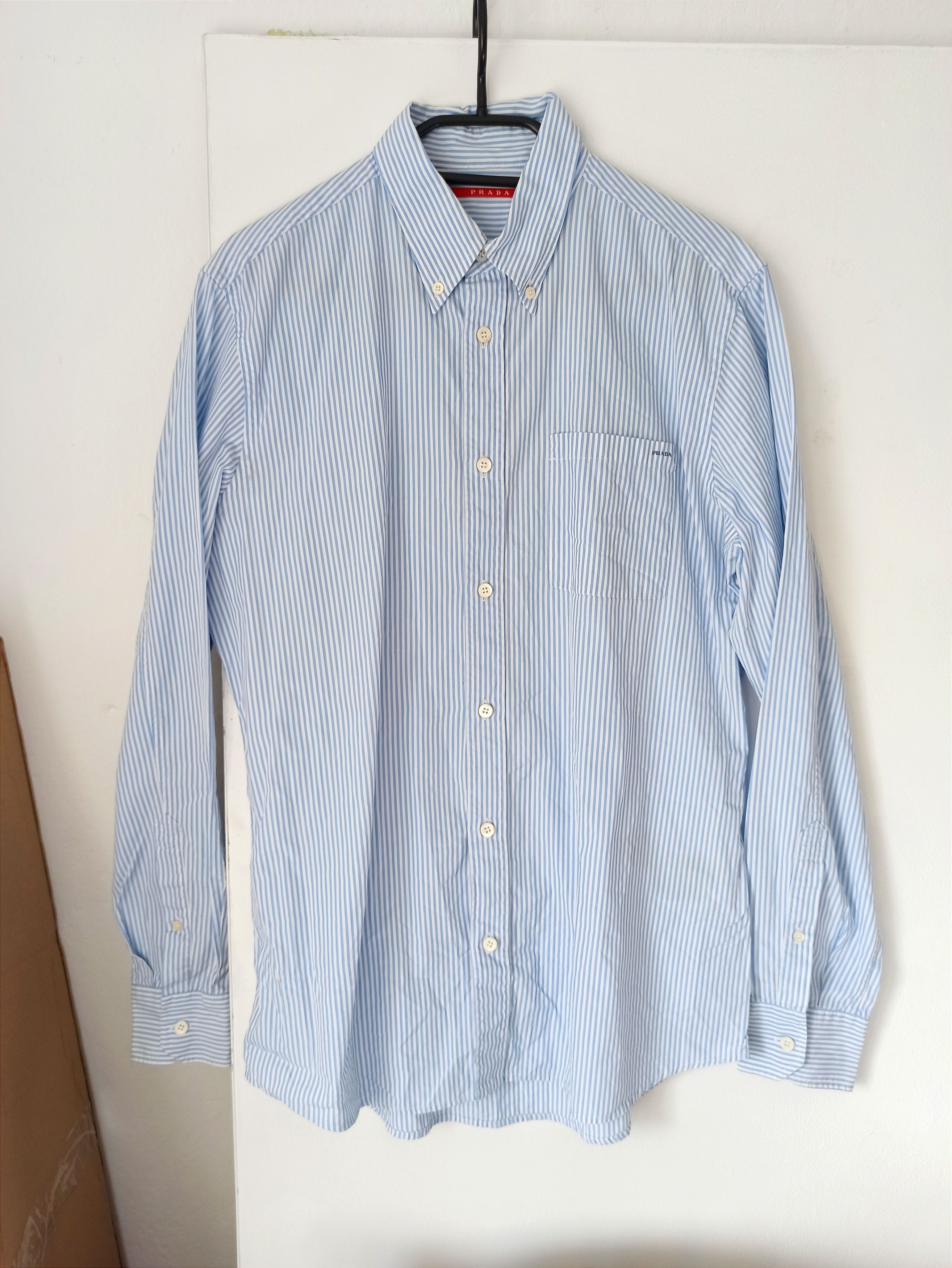 Prada Vintage Prada striped shirt Size US L / EU 52-54 / 3 - 1 Thumbnail