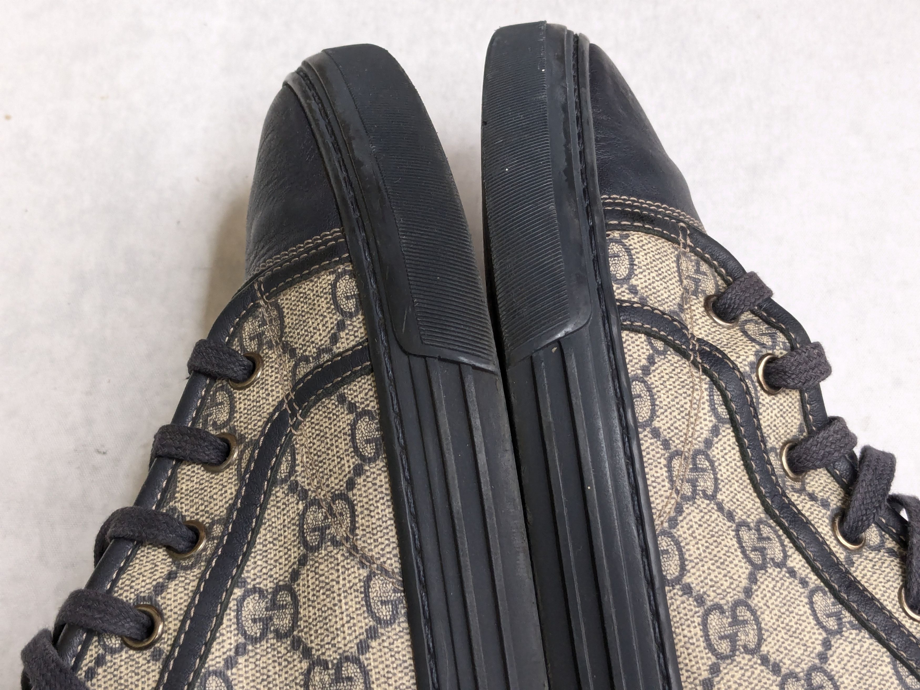 Gucci Gucci High Top Sneakers Blue Monogram 11 Leather GG Size US 11 / EU 44 - 9 Thumbnail