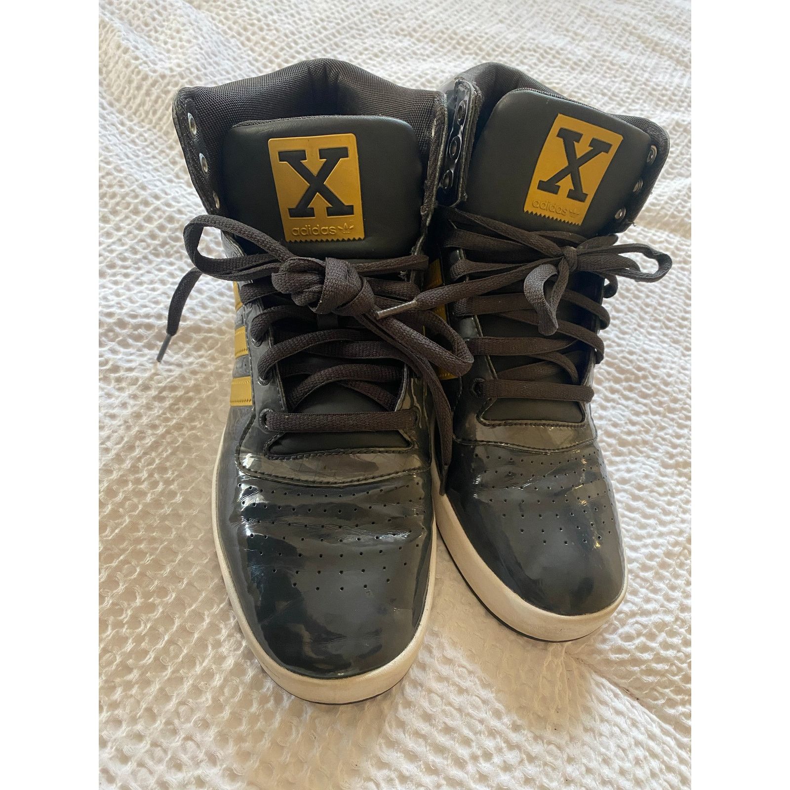 Adidas adidas Top Ten RB Men Size 9 Shoes Black Gold Patent Leather Size US 9 / EU 42 - 3 Thumbnail