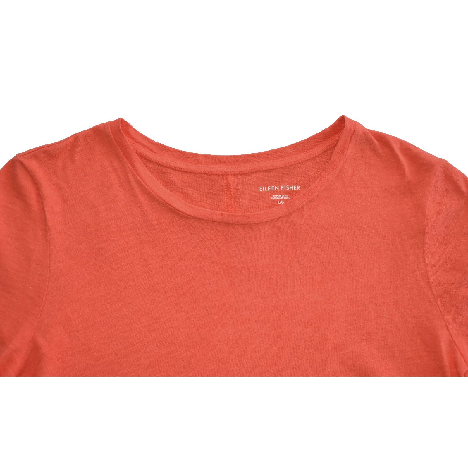 Eileen Fisher NEW EILEEN FISHER Cotton Short Sleeve Round Neck Tee Top L Size L / US 10 / IT 46 - 4 Thumbnail