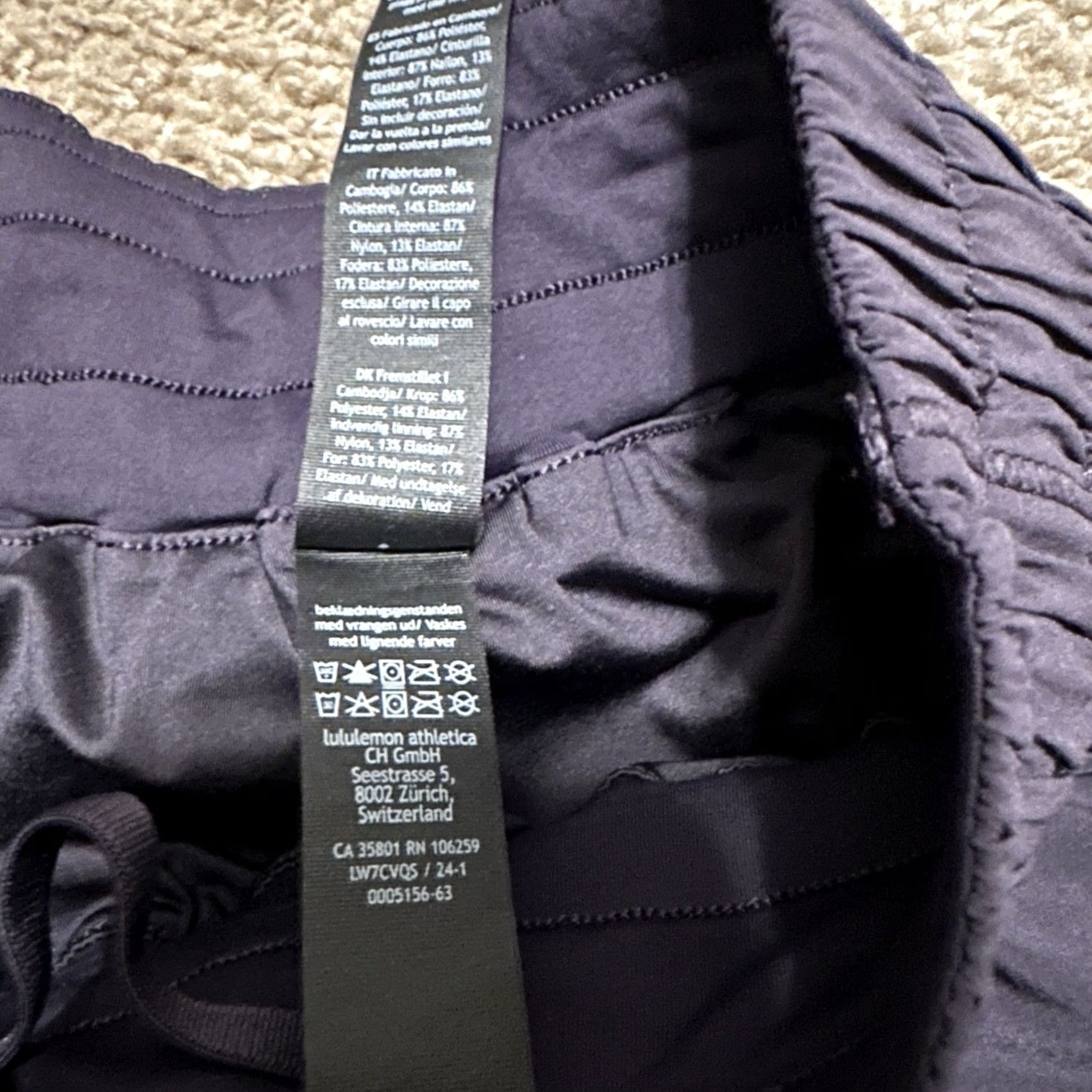 Lululemon Lululemon Track That Short 0 Lined Team Canada Olympics Performance Purple Women Size 25" / US 0 / IT 36 - 3 Thumbnail