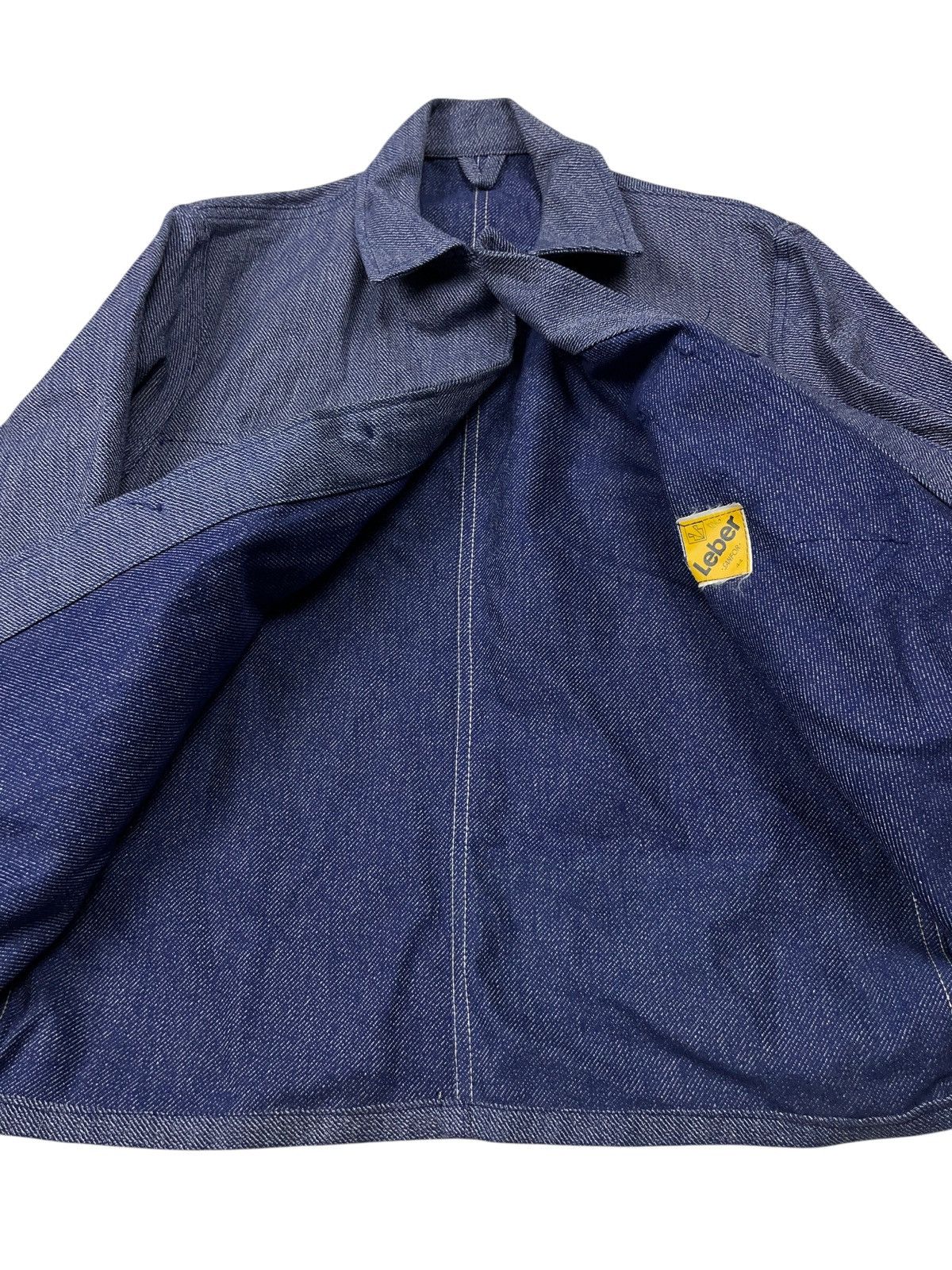 Le Laboureur Vintage 60s Sanfor Leber Jacket German Workwear Utility Size US S / EU 44-46 / 1 - 10 Thumbnail