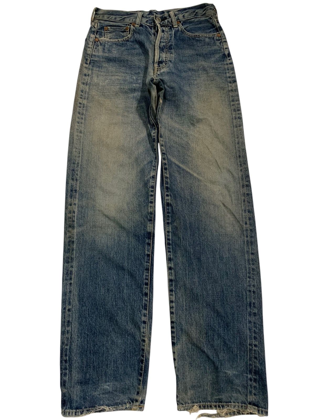 Kapital BARTACK SELVEDGE RUSTY BUTTON FLY JAPANESE DISTRESSED DENIM Size US 28 / EU 44 - 2 Thumbnail