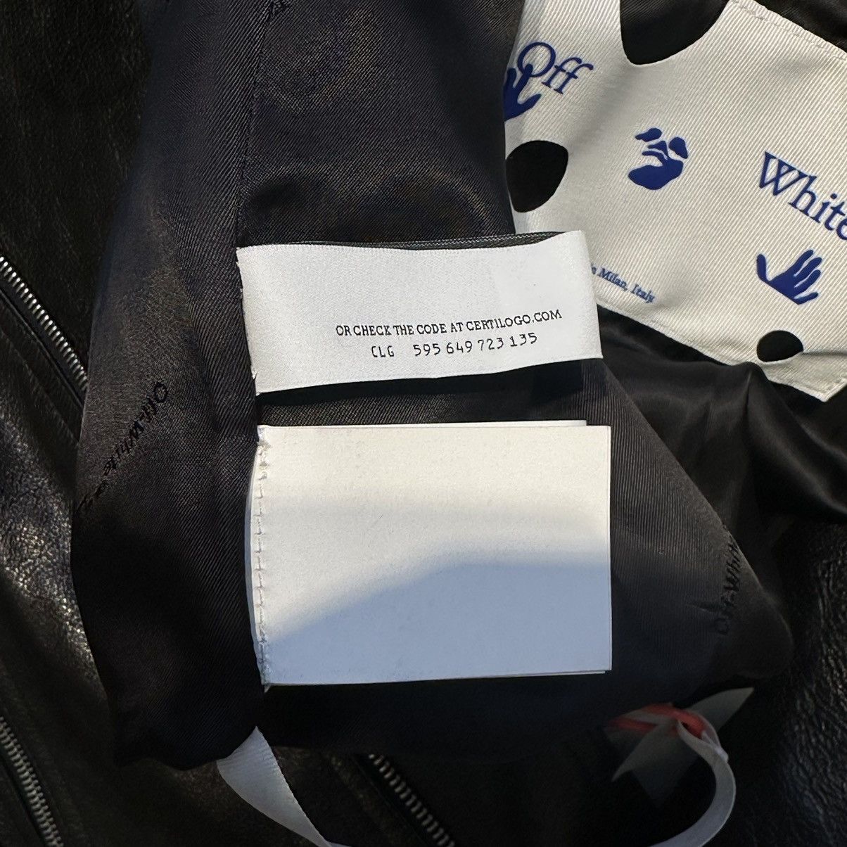 Off-White Off white leather jacket rare Size US M / EU 48-50 / 2 - 12 Thumbnail