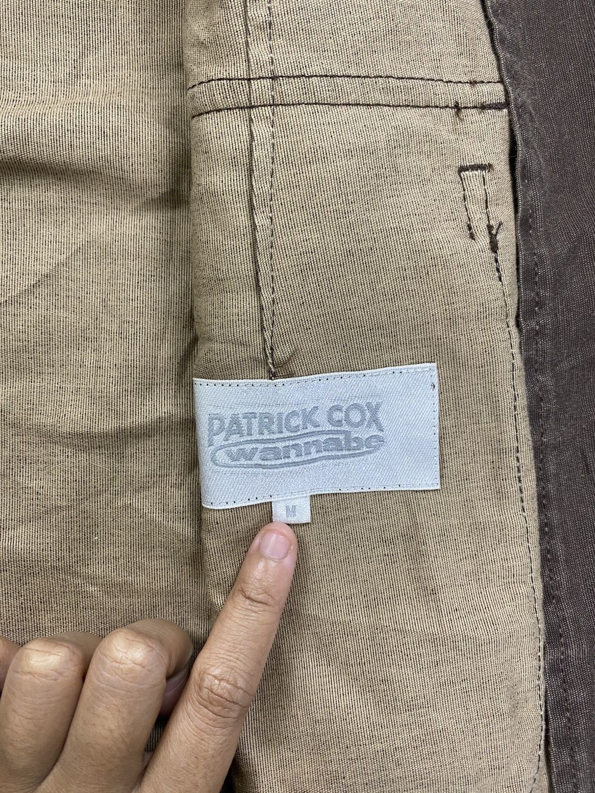 Designer × Patrick Cox × Vintage Vintage Patrick Cox Double Collar Buttoned Jacket Size US S / EU 44-46 / 1 - 7 Thumbnail