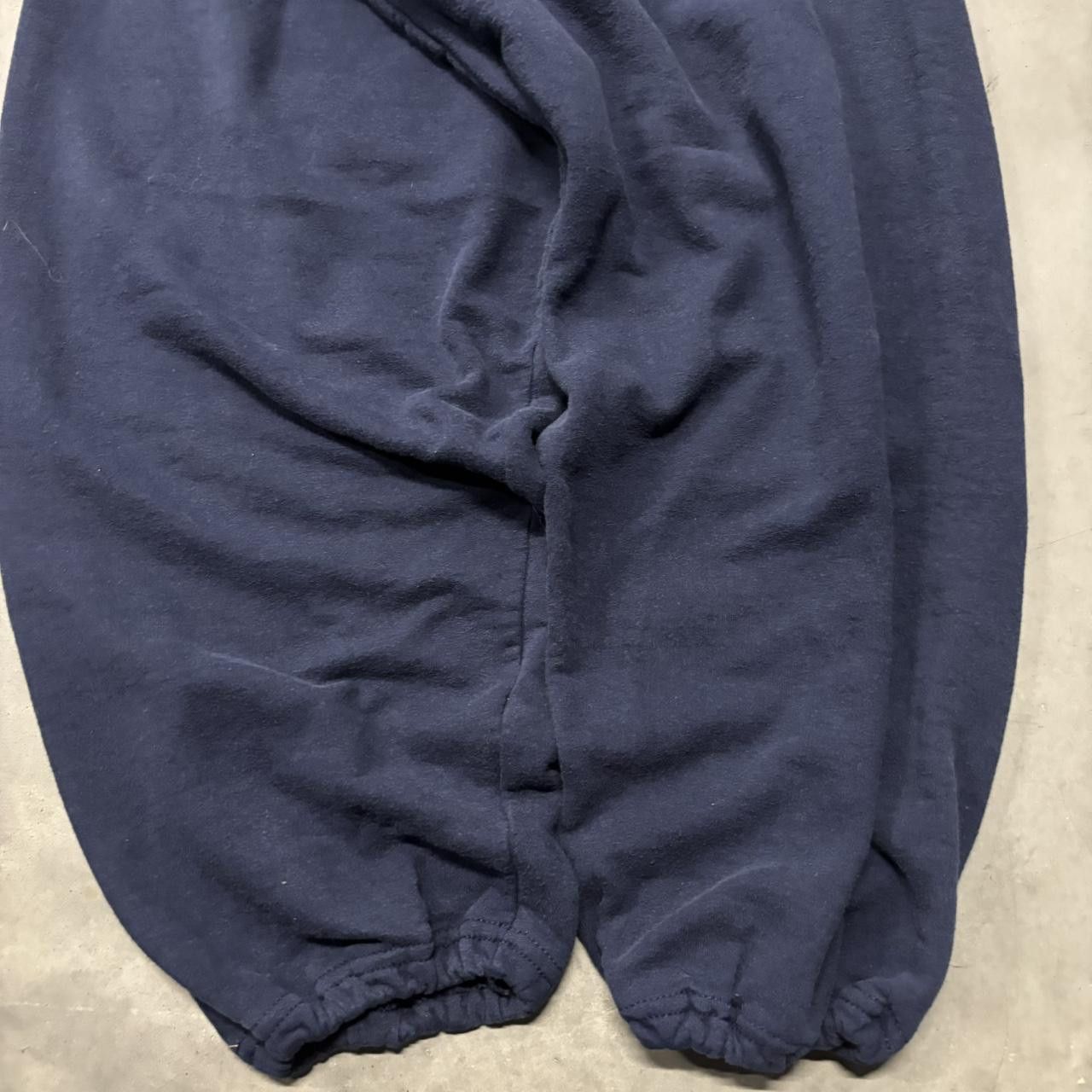 Japanese Brand × Vintage Crazy Vintage Y2K/2000s Baggy Navy Blue Skater Essential Sweatpants! Size US 32 / EU 48 - 5 Thumbnail