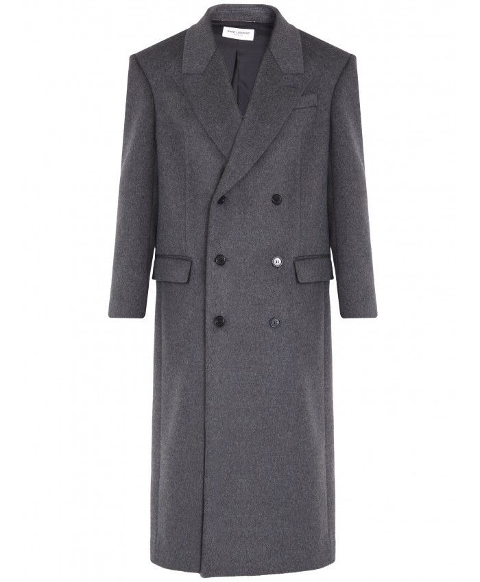 Saint Laurent Paris oversized coat in wool Size US L / EU 52-54 / 3 - 1 Thumbnail