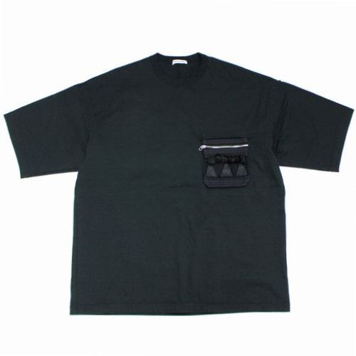 Short Sleeve Tribal Flag Pocket Tshirt Black