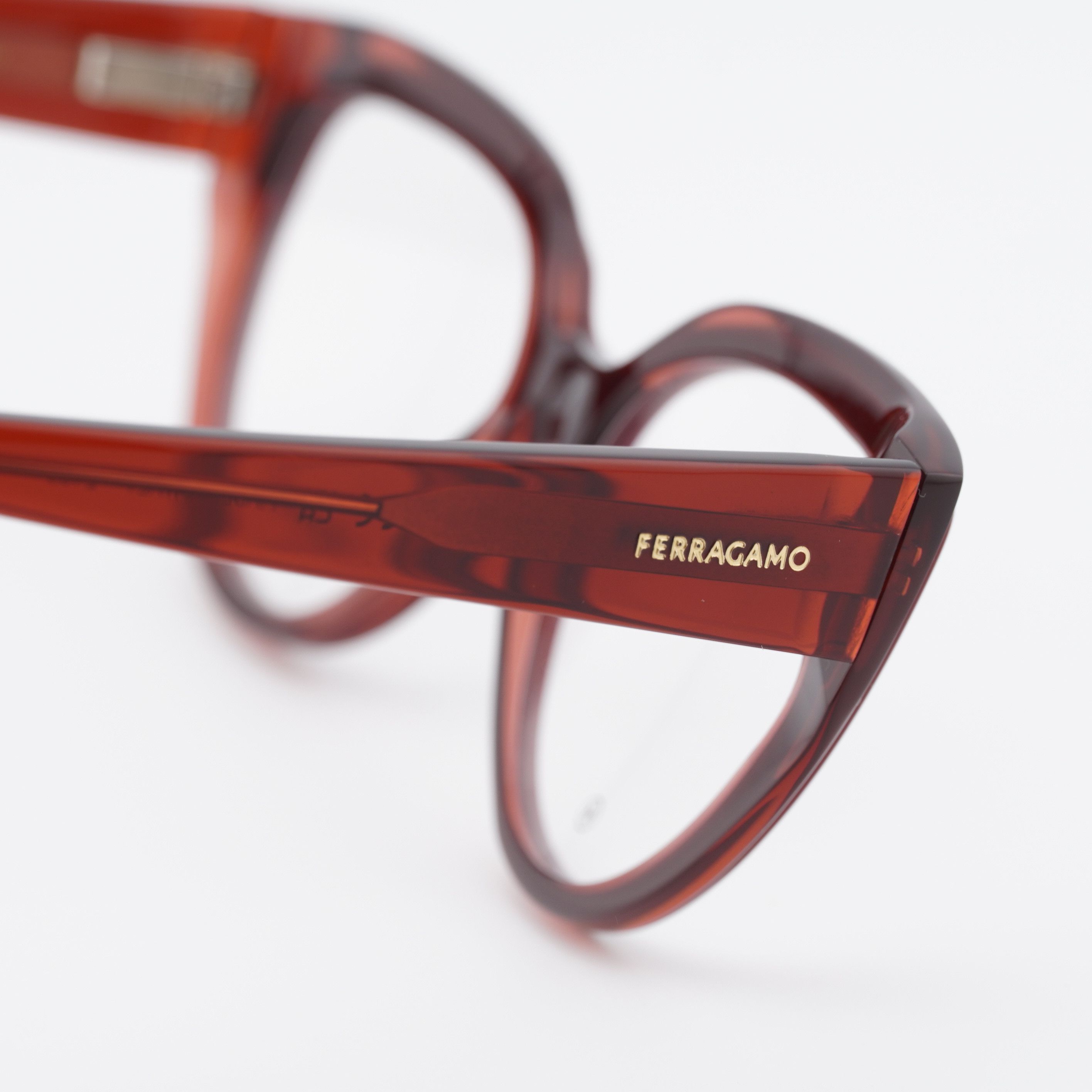 Salvatore Ferragamo Salvatore Ferragamo SF2984 613 Eyeglasses Transparent Red 53 Size ONE SIZE - 9 Thumbnail