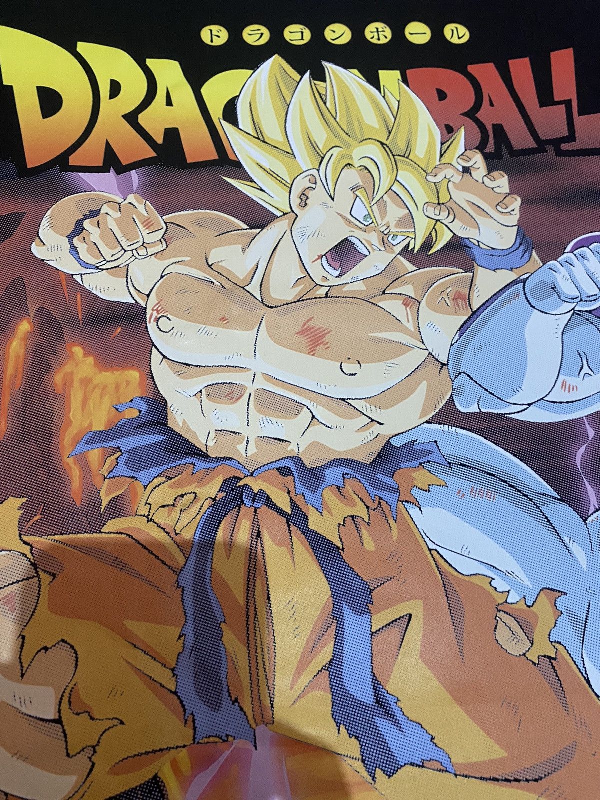 Japanese Brand 🔥RARE🔥 Dragon Ball Z Goku Vs Frieza boot tee anima movie Size US L / EU 52-54 / 3 - 5 Thumbnail