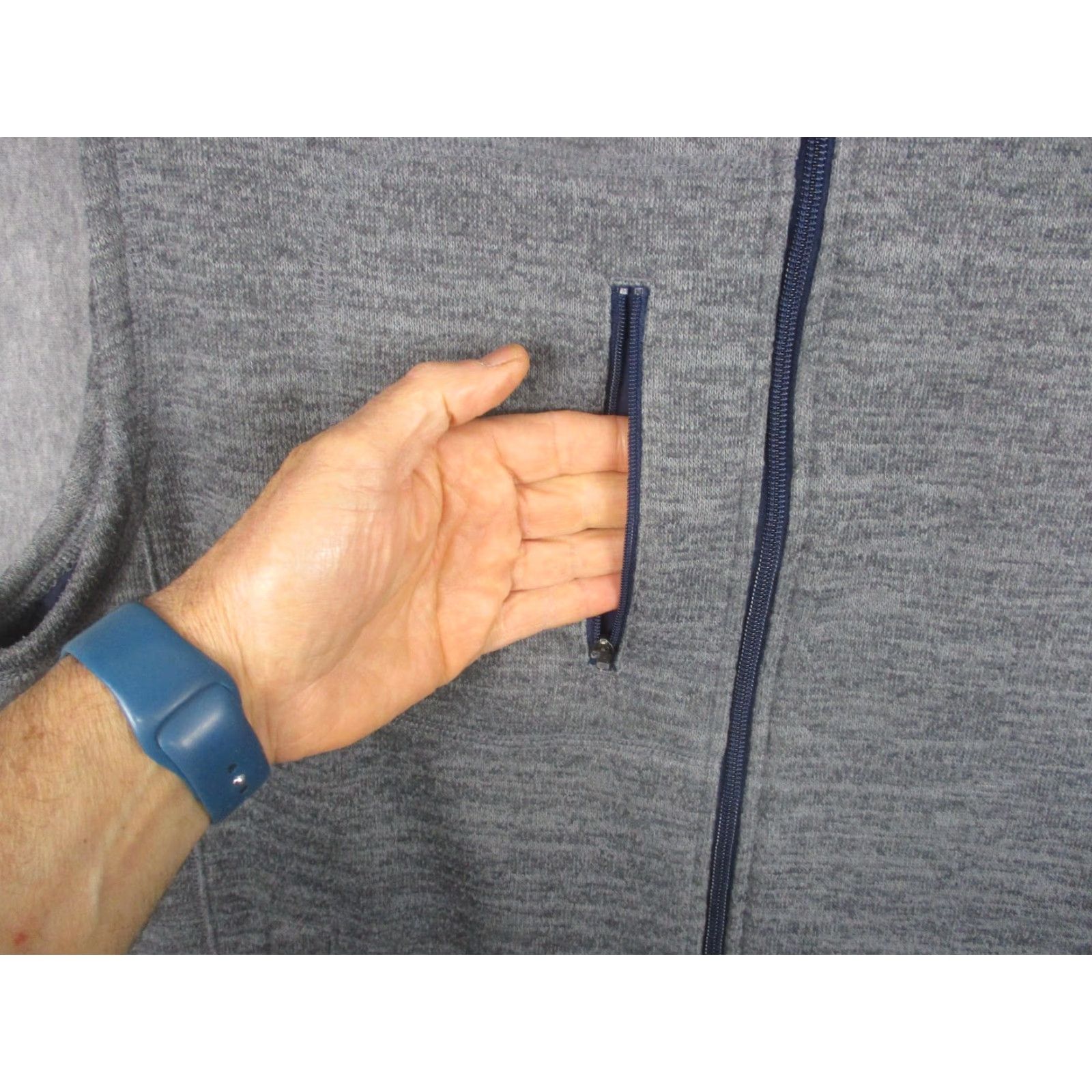 johnnie-O VINTAGE: No — (not vintage) Johnnie-O Vest Mens XL Gray Heather Full Zip Knit Lined Pockets Golf JMVT1100 Size US XL / EU 56 / 4 - 5 Thumbnail