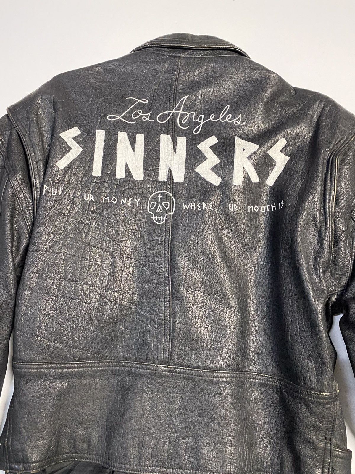 For Those Who Sin SINNERS GANG LEATHER JACKET Size US L / EU 52-54 / 3 - 8 Thumbnail