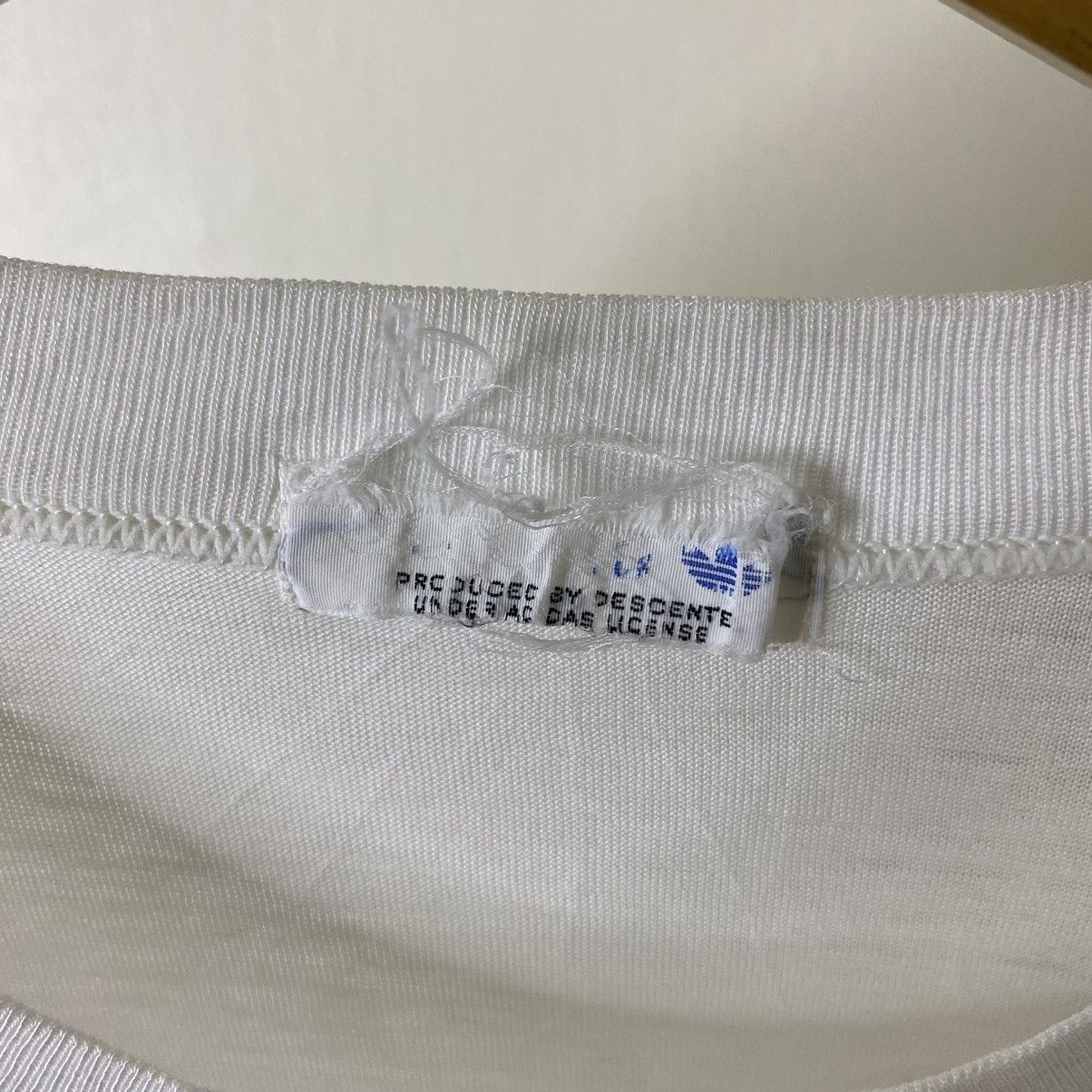 Adidas Vintage 1980s Adidas Spell Out Tee Size US M / EU 48-50 / 2 - 3 Thumbnail