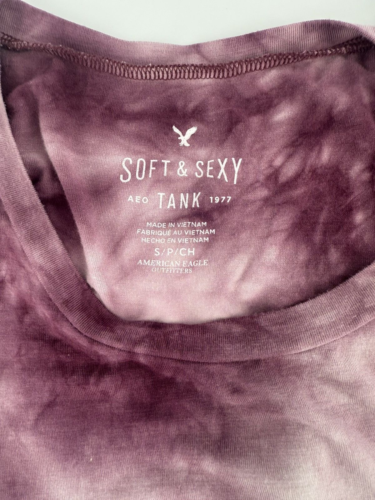 American Eagle Outfitters American Eagle Soft and Sexy Tank Purple Tie Dye Small Size S / US 4 / IT 40 - 7 Thumbnail