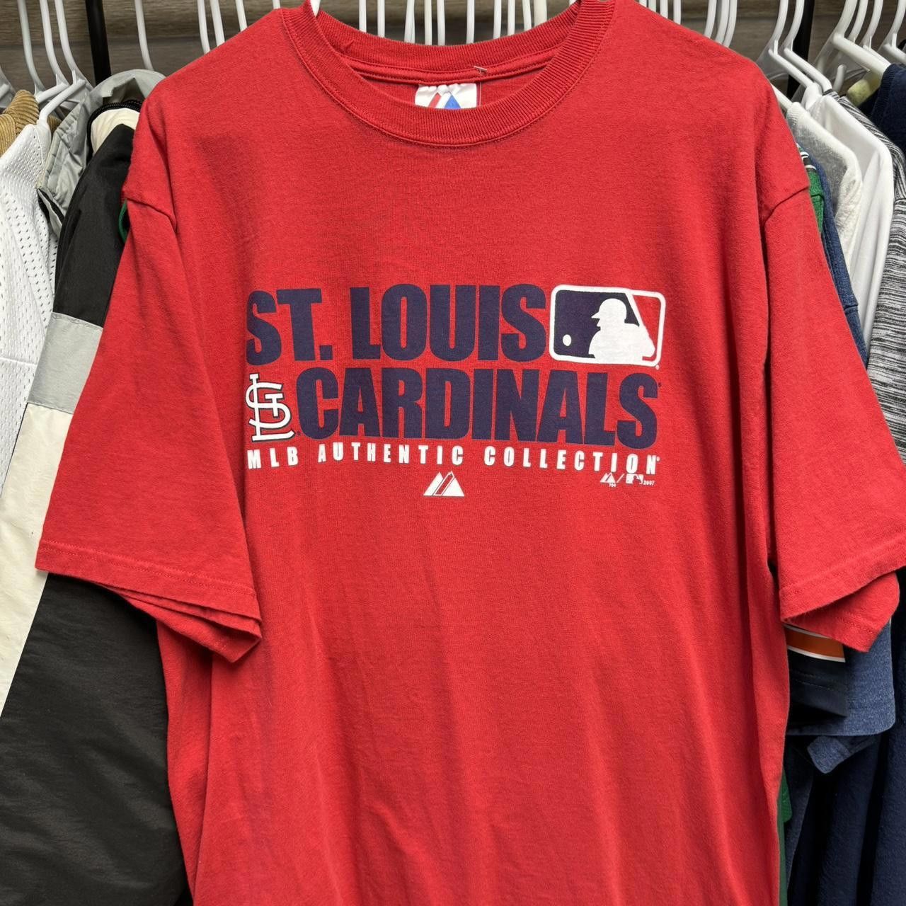 MLB × Majestic × Vintage Vintage Y2k Majestic Mlb St Louis Cardinals Tshirt Size US L / EU 52-54 / 3 - 1 Thumbnail