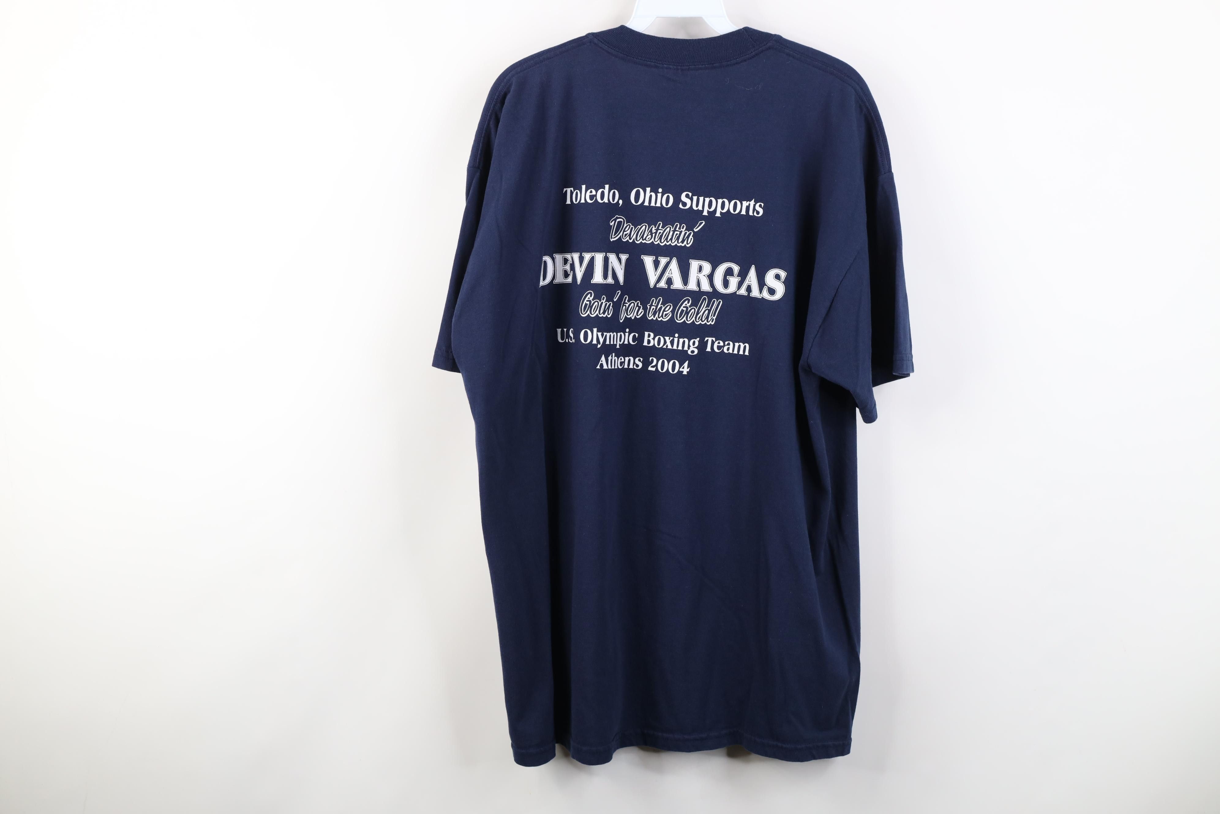Vintage Vintage Y2K 2004 Athens Olympics Devin Toledo Ohio T-Shirt Size US XL / EU 56 / 4 - 10 Thumbnail
