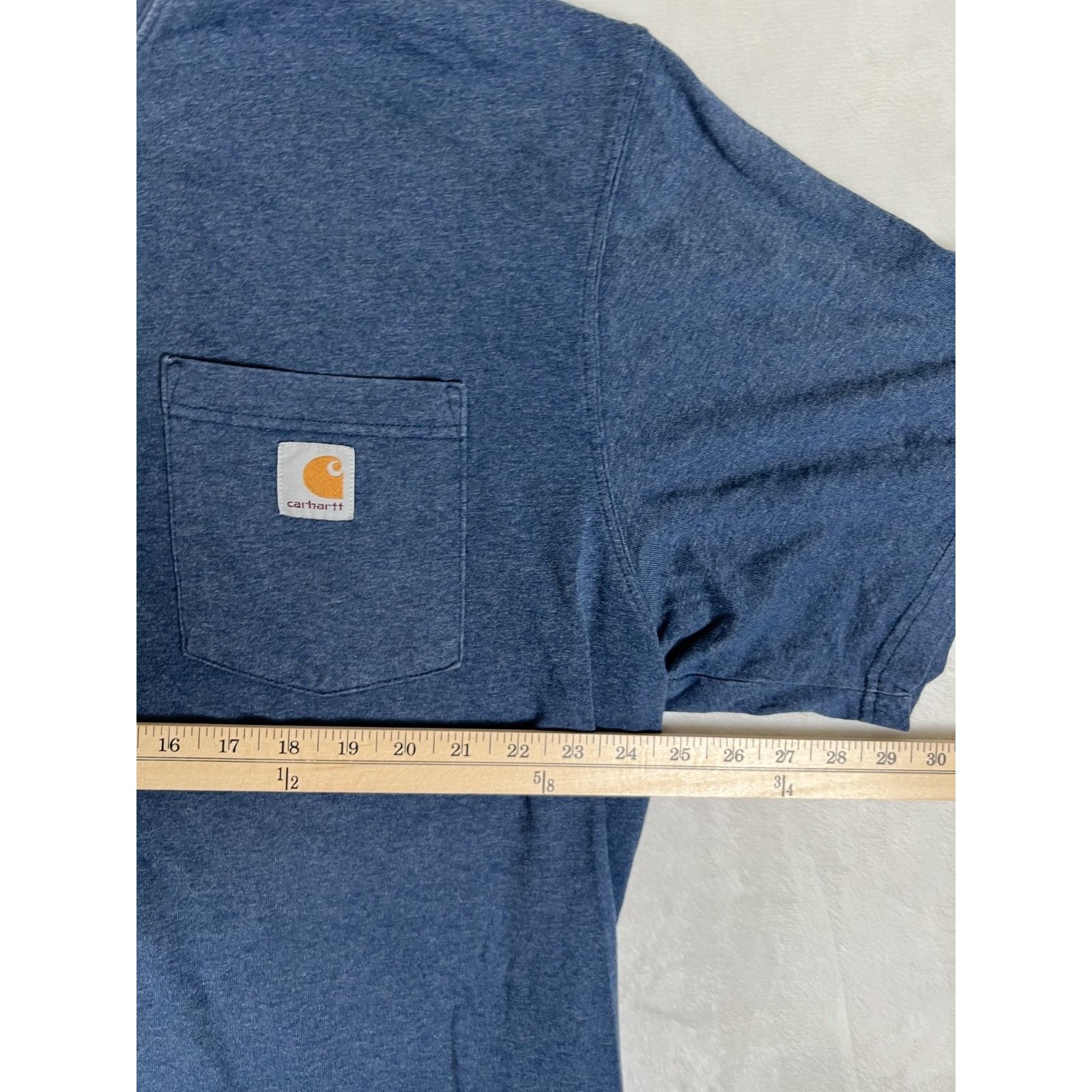 Carhartt Vintage Carhartt Heather Blue Pocket Shirt Size XL Tall Work Size US XL / EU 56 / 4 - 6 Thumbnail