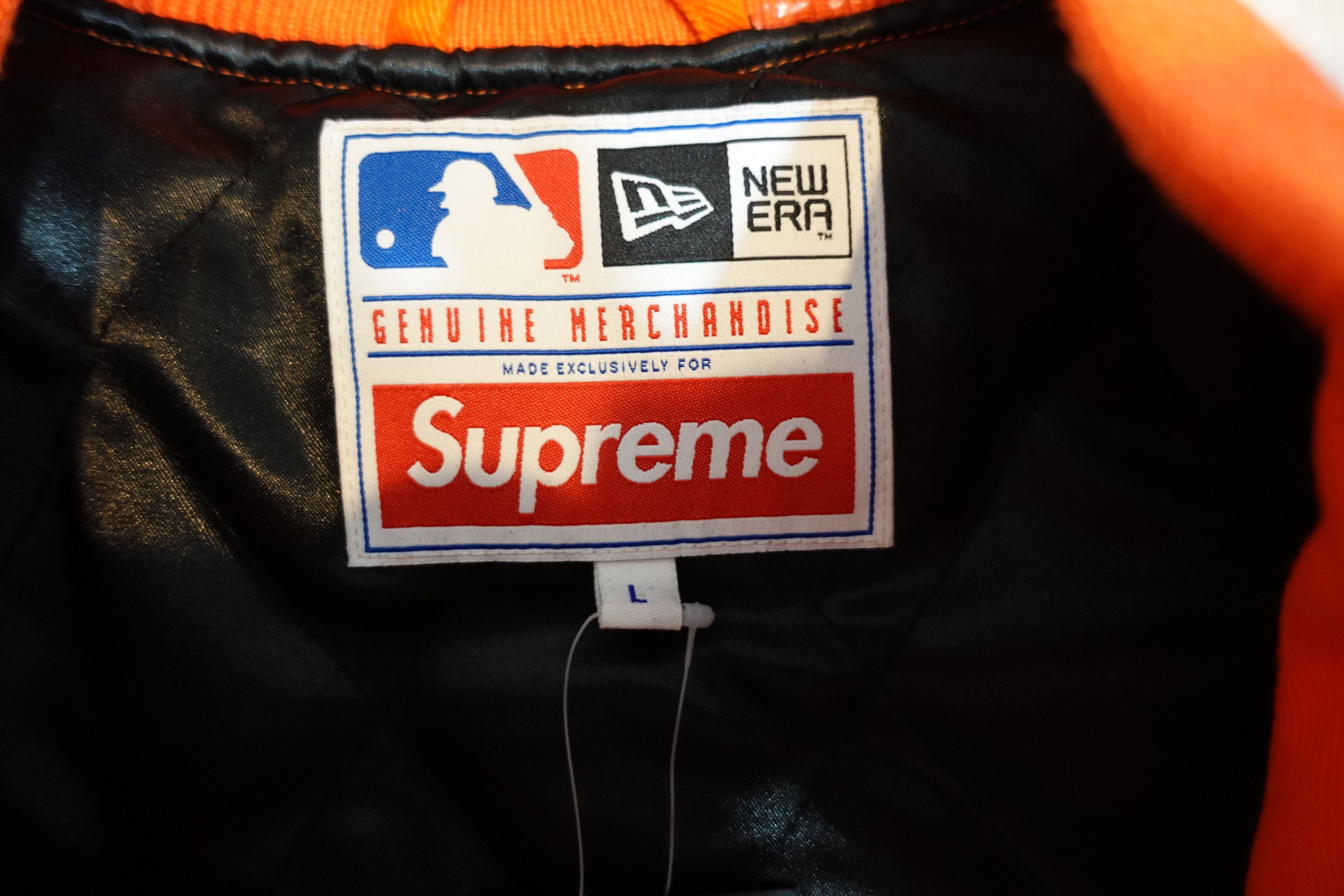 New Era × Supreme Supreme New Era MLB Varsity Jacket Size US L / EU 52-54 / 3 - 9 Thumbnail