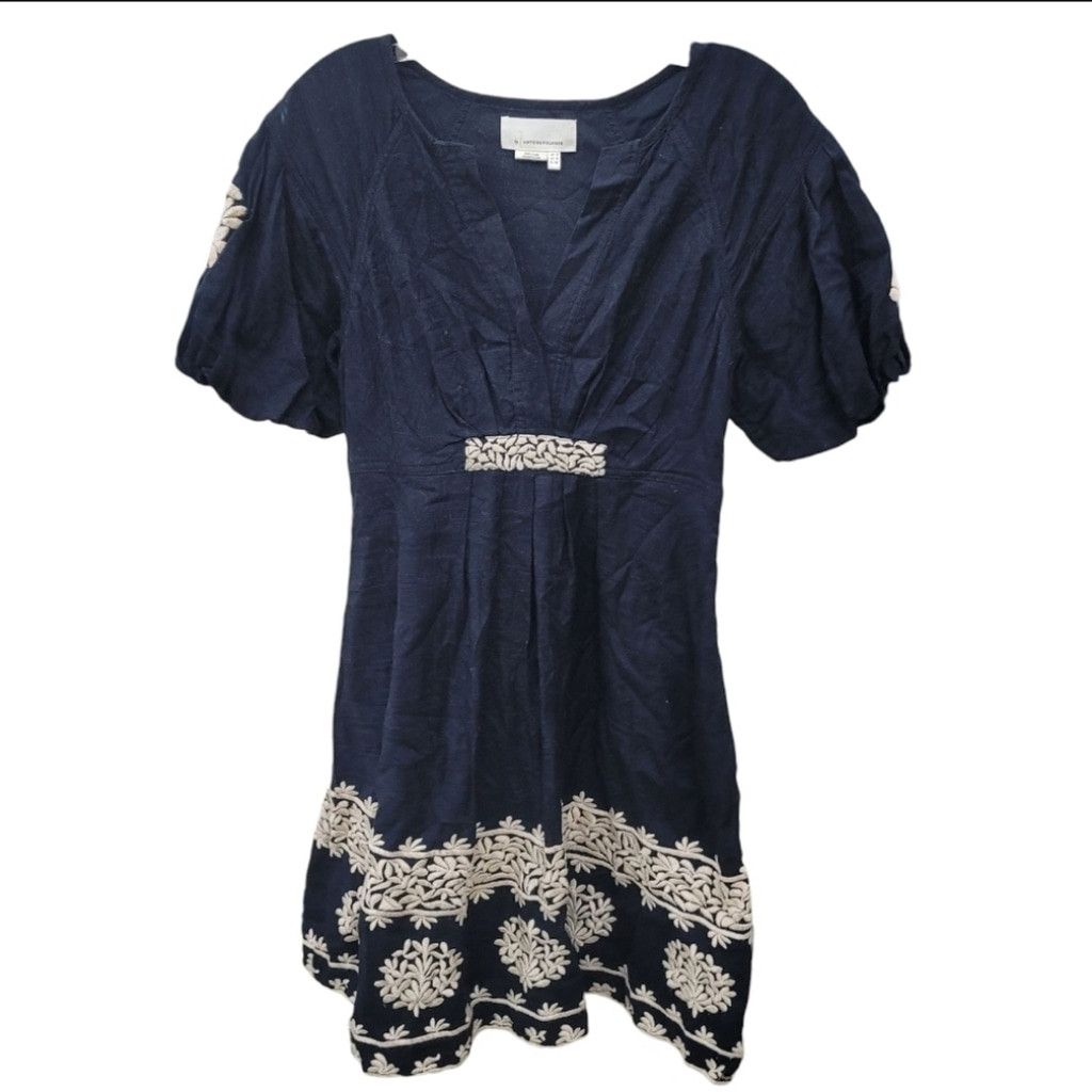 Anthropologie Anthropologie Orla Embroidered Mini Dress Size XS / US 0-2 / IT 36-38 - 5 Thumbnail