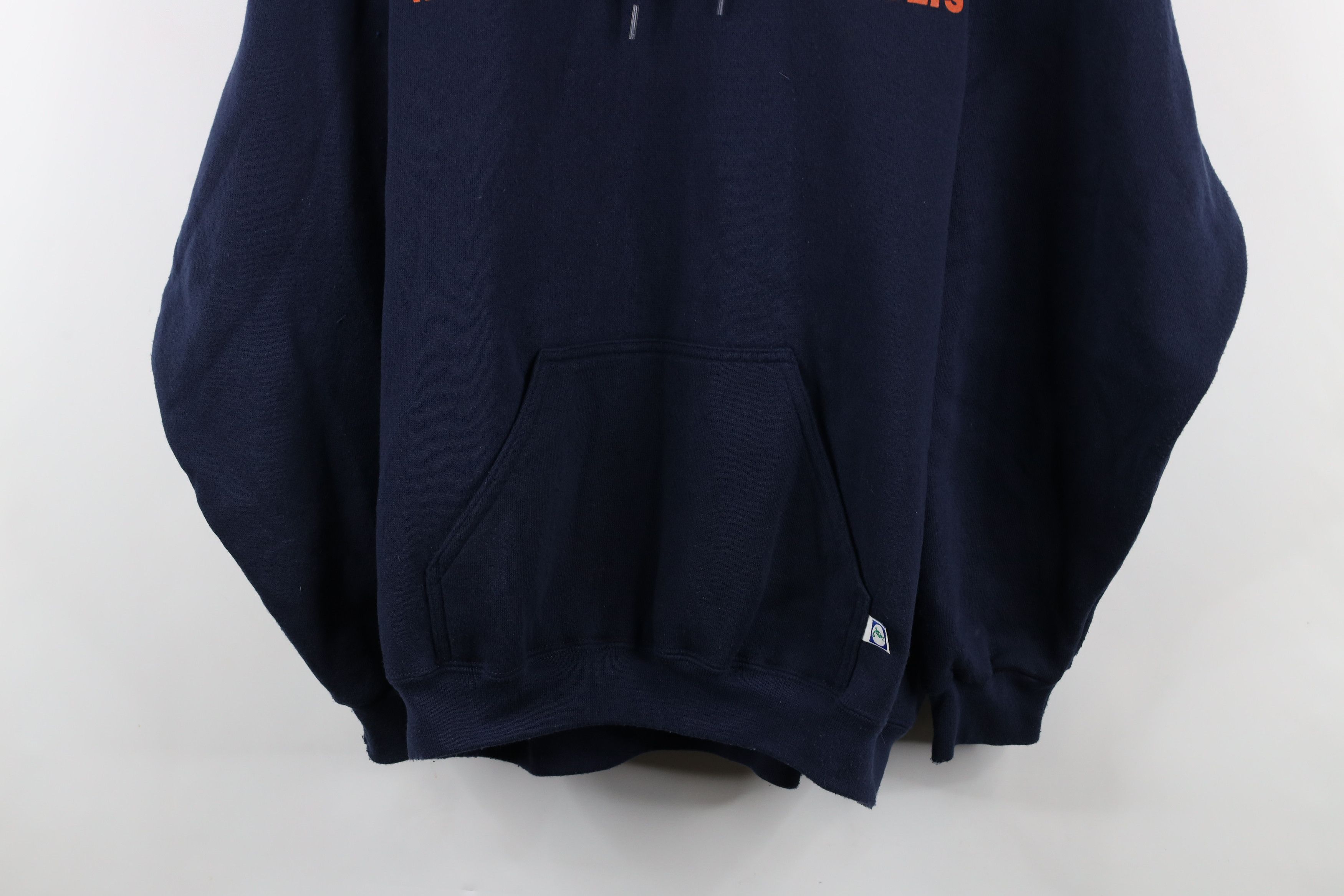 Vintage Vintage 90s Roadway Express Hoodie Sweatshirt Navy Blue USA Size US XXL / EU 58 / 5 - 3 Thumbnail