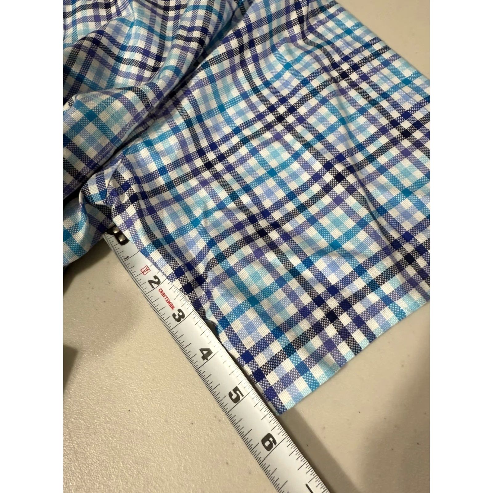 Cremieux Daniel Cremieux Shirt Mens L Blue Plaid Button-Down Short Sleeve Signature Collection Size US L / EU 52-54 / 3 - 4 Thumbnail