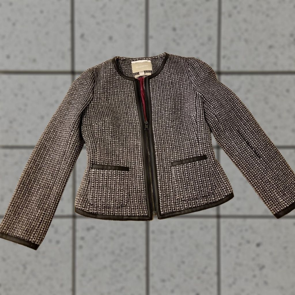 Banana Republic VINTAGE Banana Republic Jacket Womens Wool Gray 0 Size 0 Gray Basic Jacket Women Size XS / US 0-2 / IT 36-38 - 1 Thumbnail