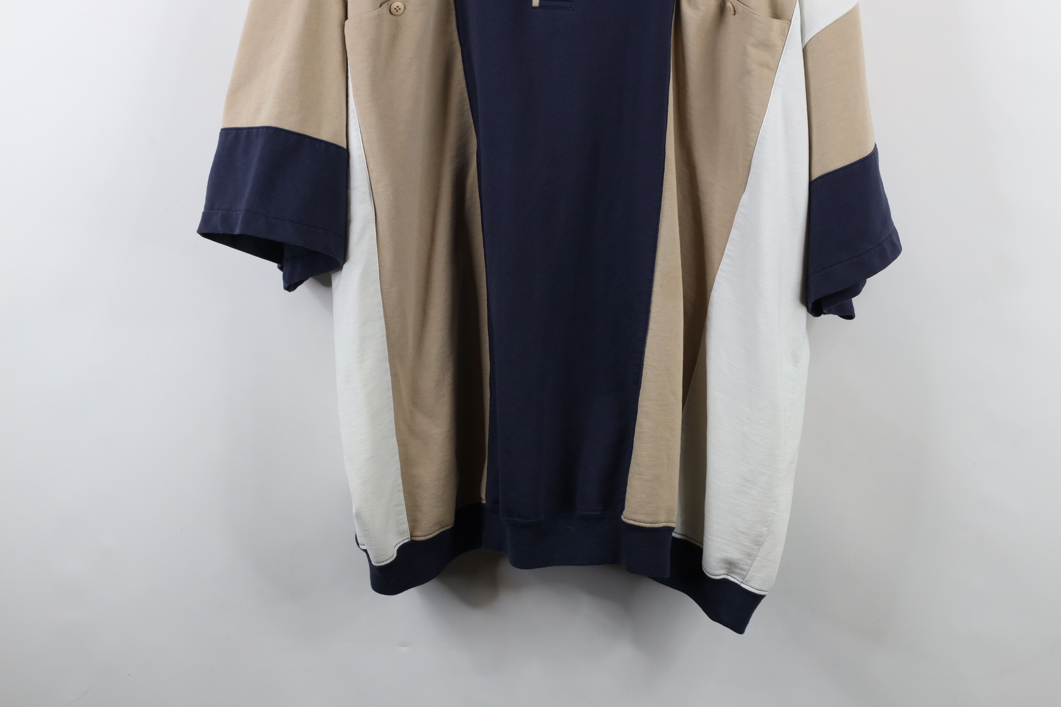 Vintage Vintage 90s Streetwear Panel Collared Pullover Polo Shirt Size US XXL / EU 58 / 5 - 3 Thumbnail