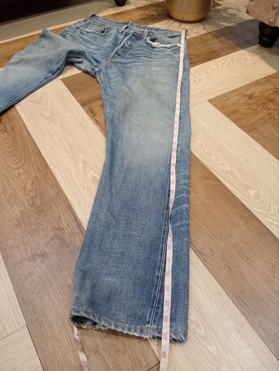 Levi's Vintage Clothing VINTAGE LEVI'S 501 REDLINE HIDDEN RIVETS CAPITAL E JEANS Size US 30 / EU 46 - 22 Thumbnail