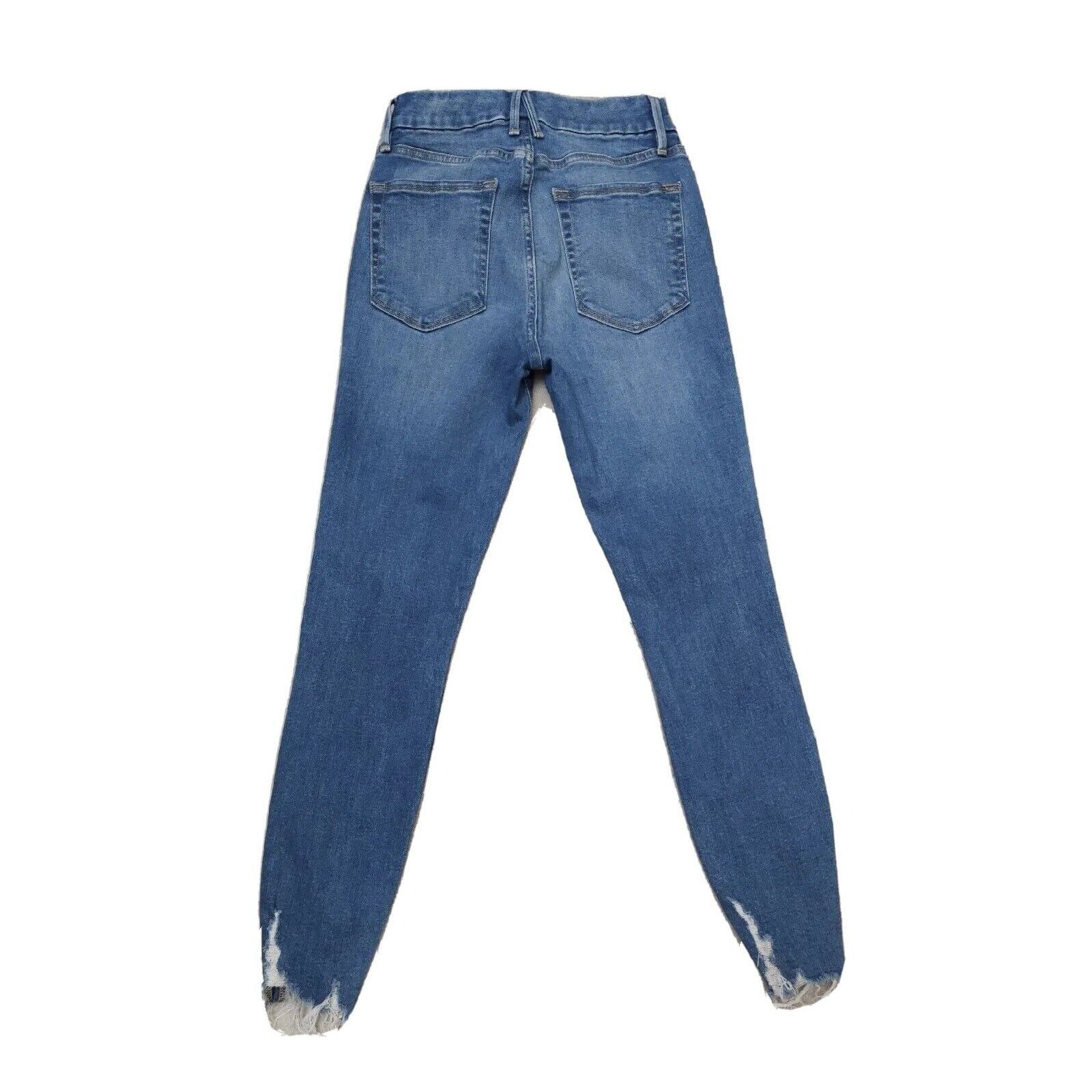 Good American Good American Good Legs Crop Chewed Hem Organic 4/27 W 25 Size 27" / US 4 / IT 40 - 9 Thumbnail