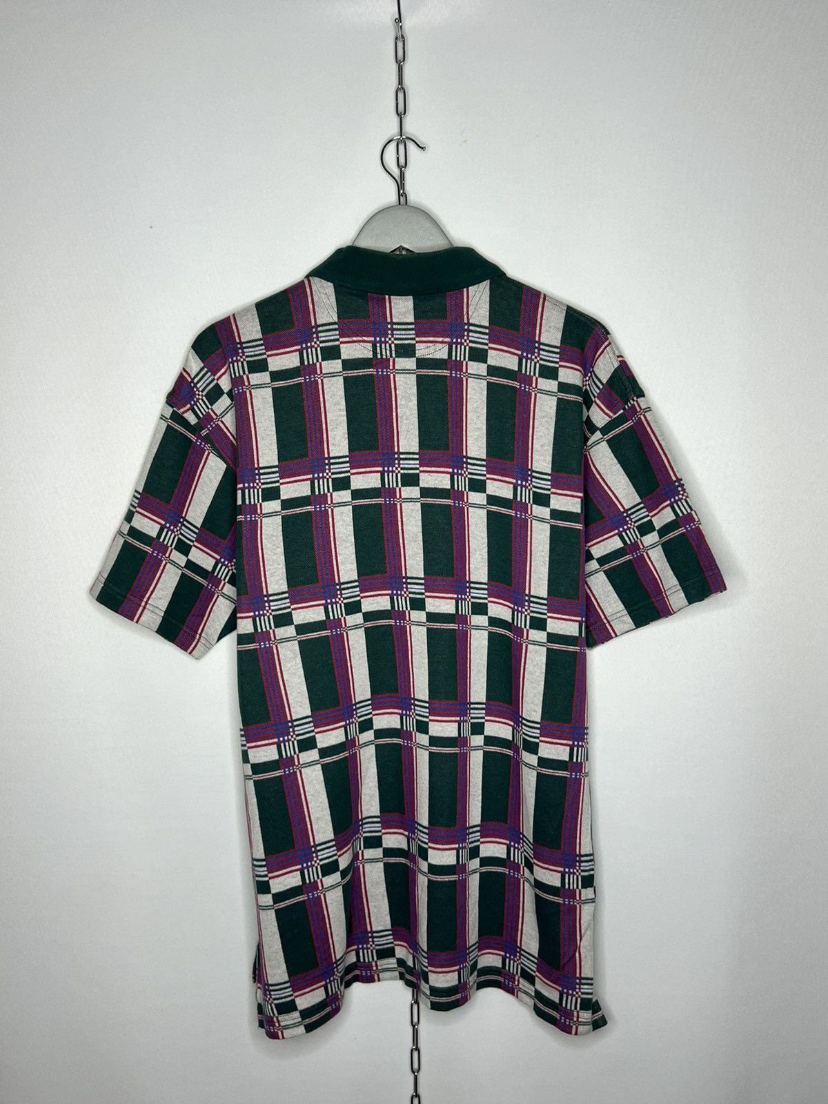 Other 🔥 Rare Vintage Fred Perry Plaid Polo Shirt Short Sleeve 🔥 Size US L / EU 52-54 / 3 - 7 Thumbnail