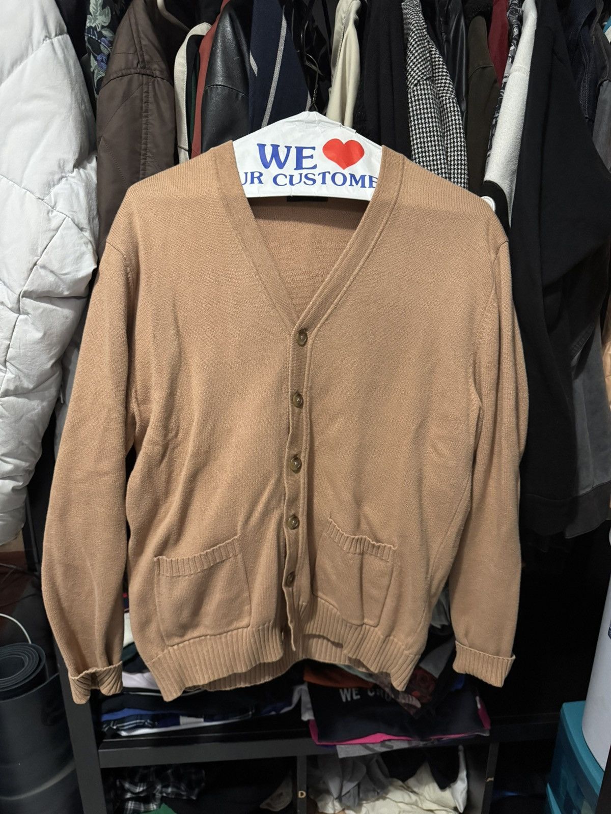 Van Heusen camel cardigan Size US M / EU 48-50 / 2 - 1 Thumbnail